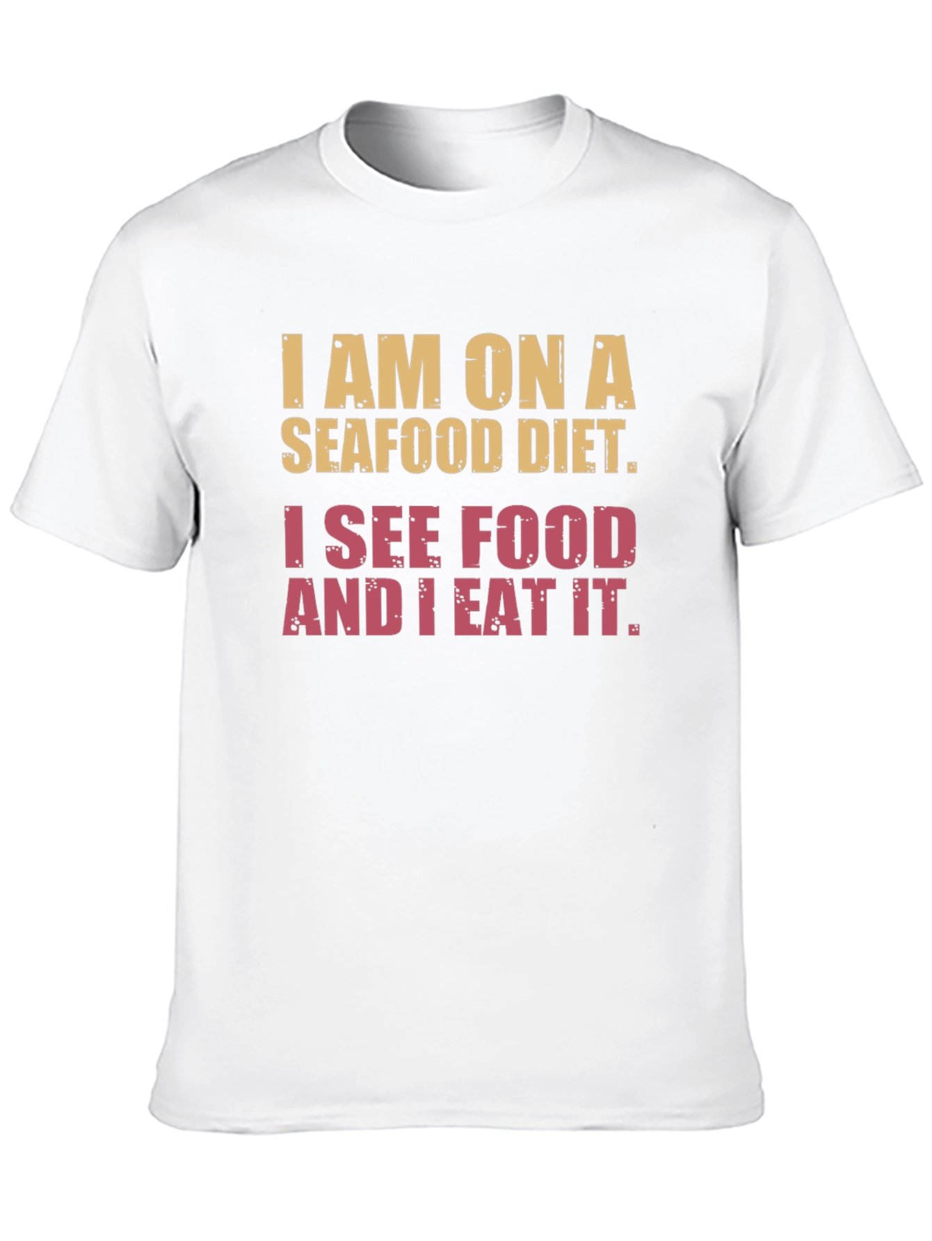 Seafood Diet Graphic T-Shirt - Humorous Foodie Tee