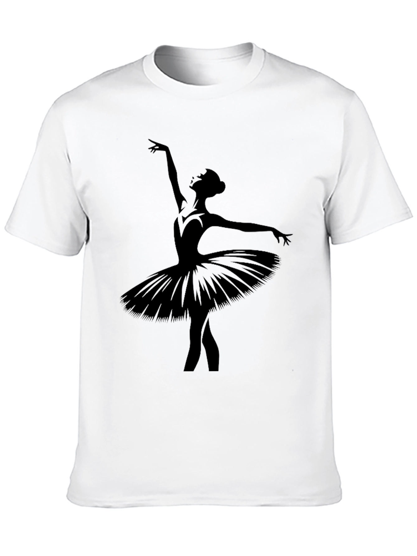 Ballerina Silhouette Black T-Shirt