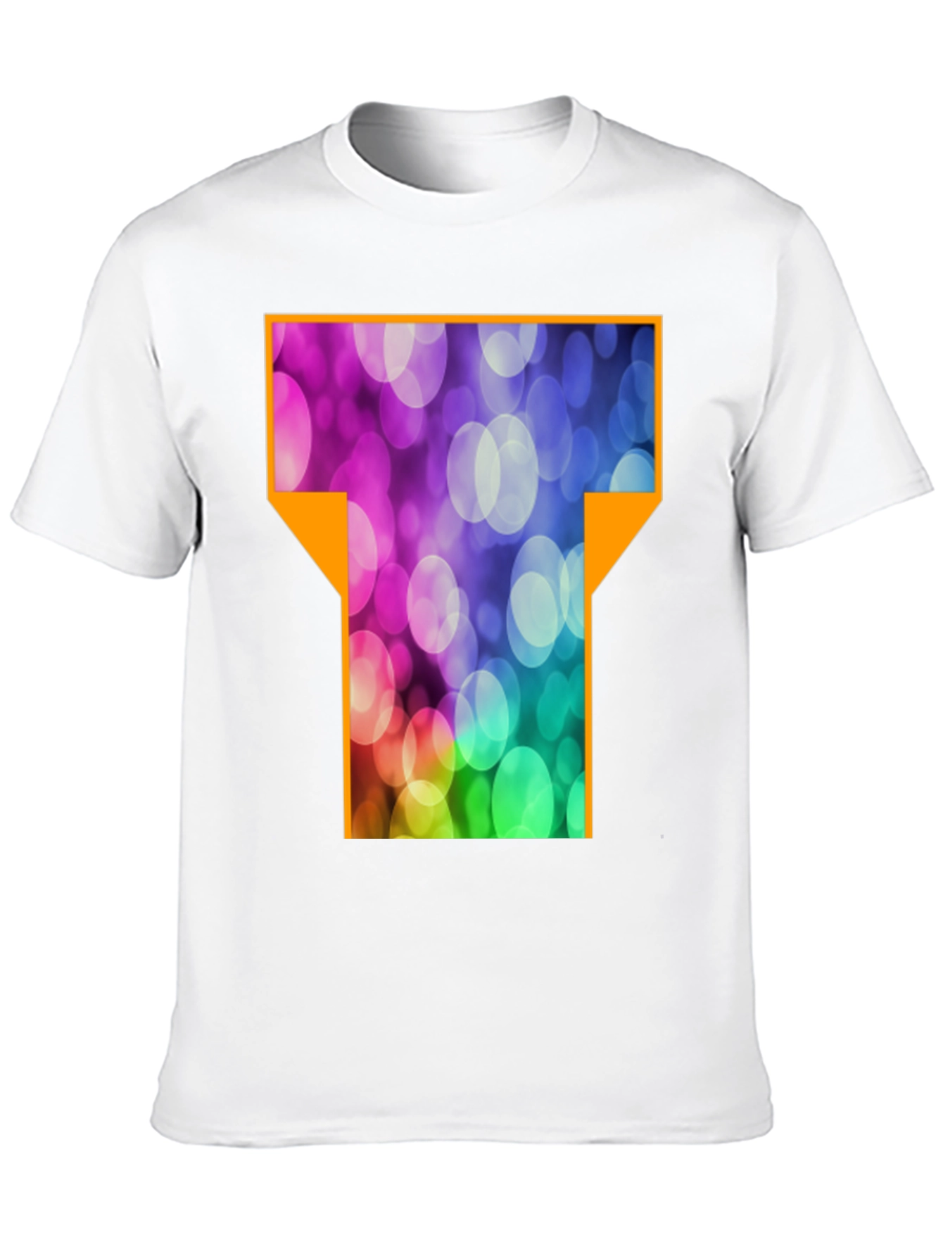 Abstract T-Shirt - Black Cotton Blend