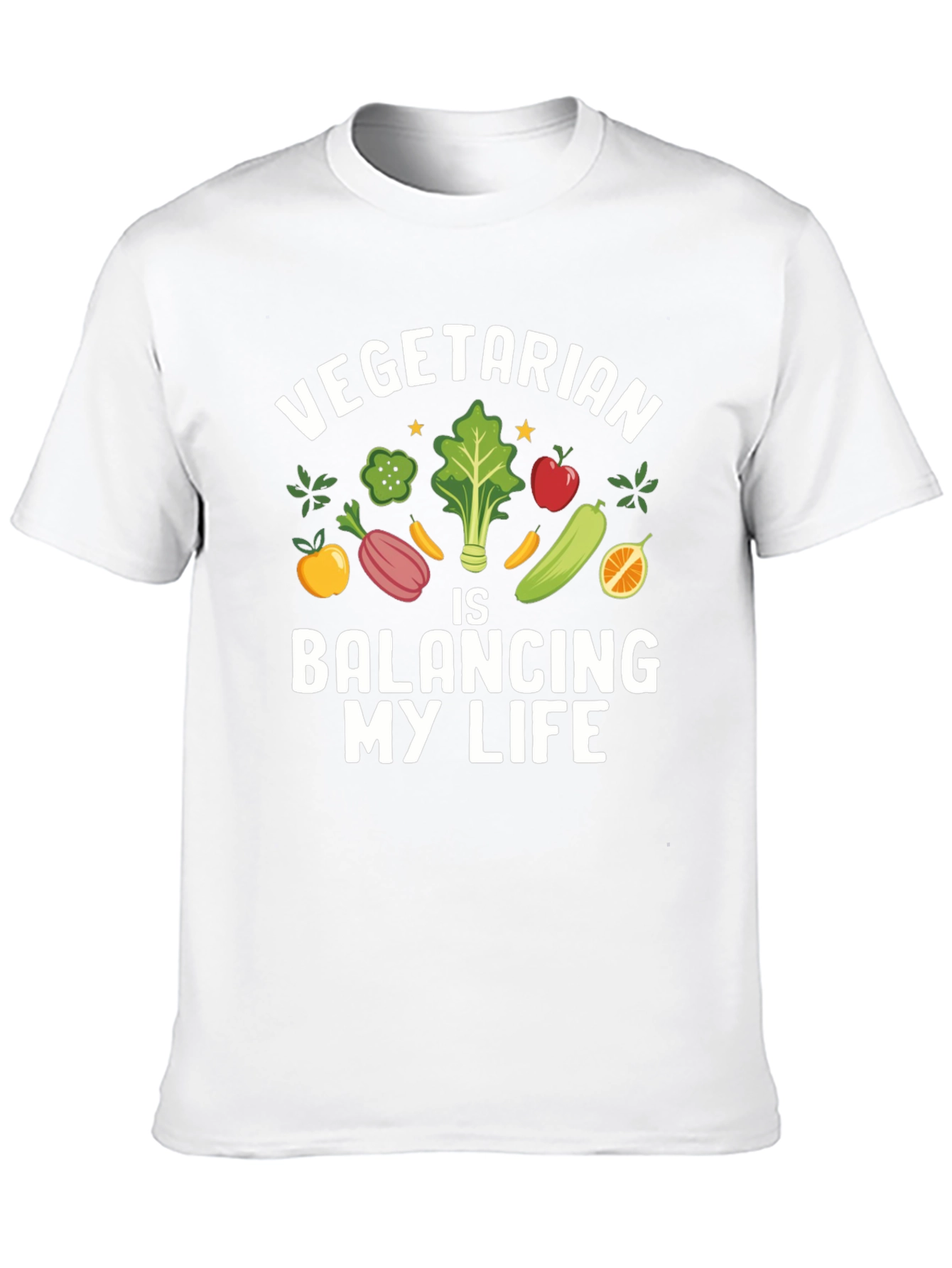 Vegetarian Balancing My Life Graphic Tee