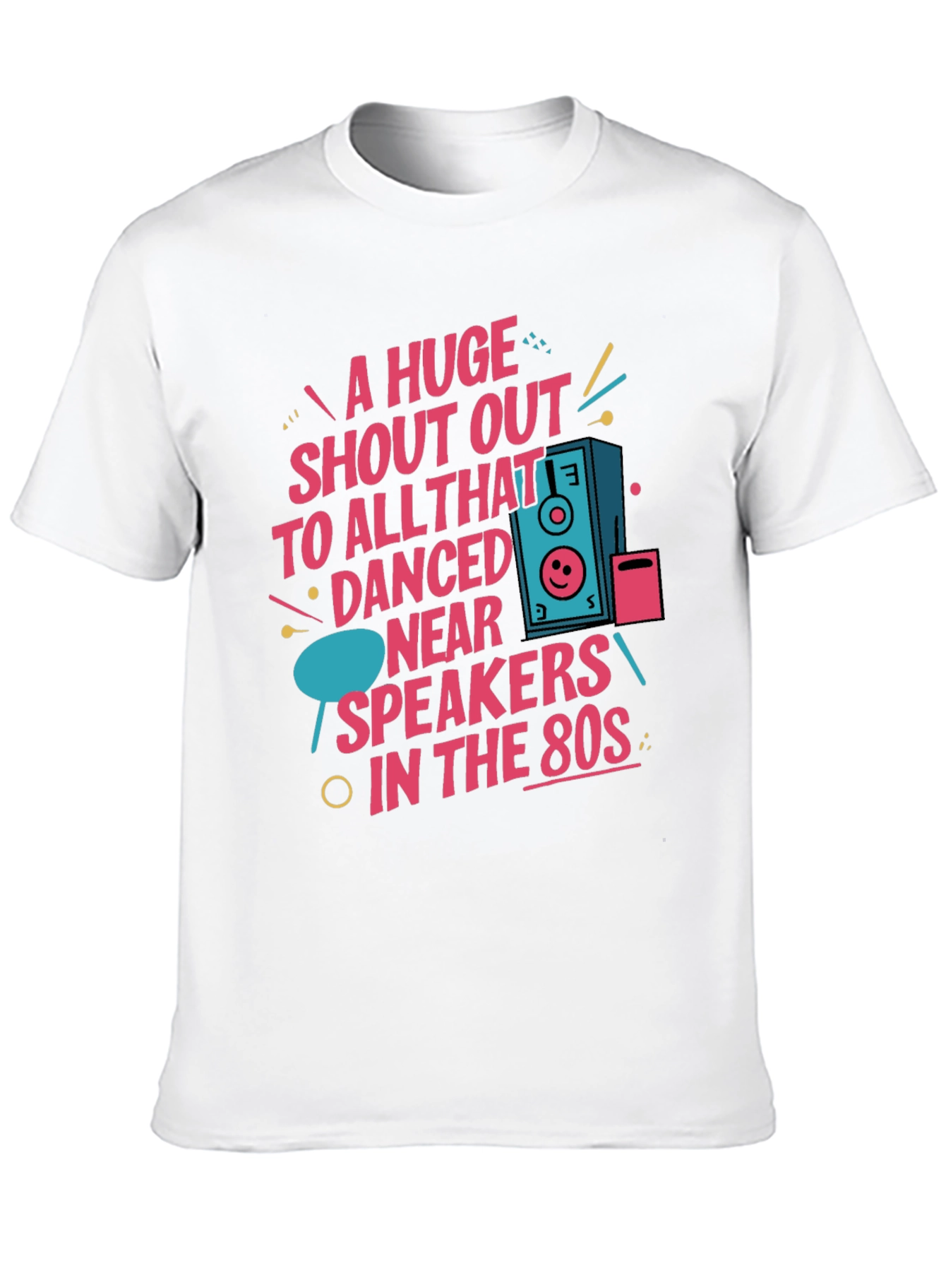 80s Style Graphic Tee - A Huge Shout Out!