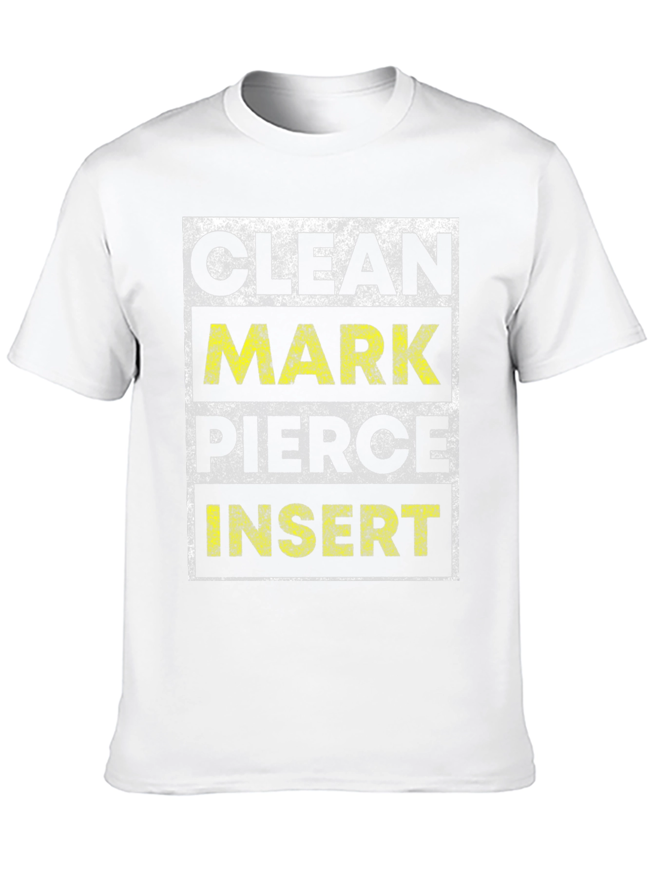 Clean Mark Pierce Insert Graphic Tee