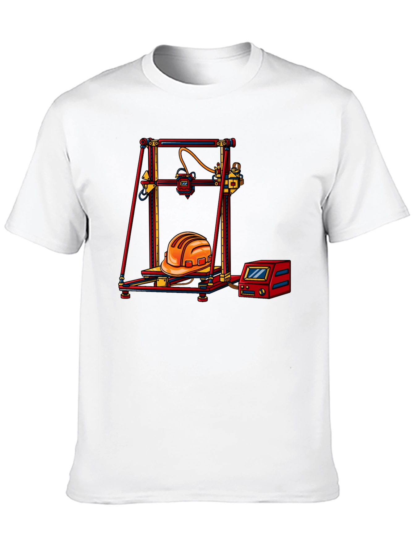 3D Printing Hard Hat Graphic Tee