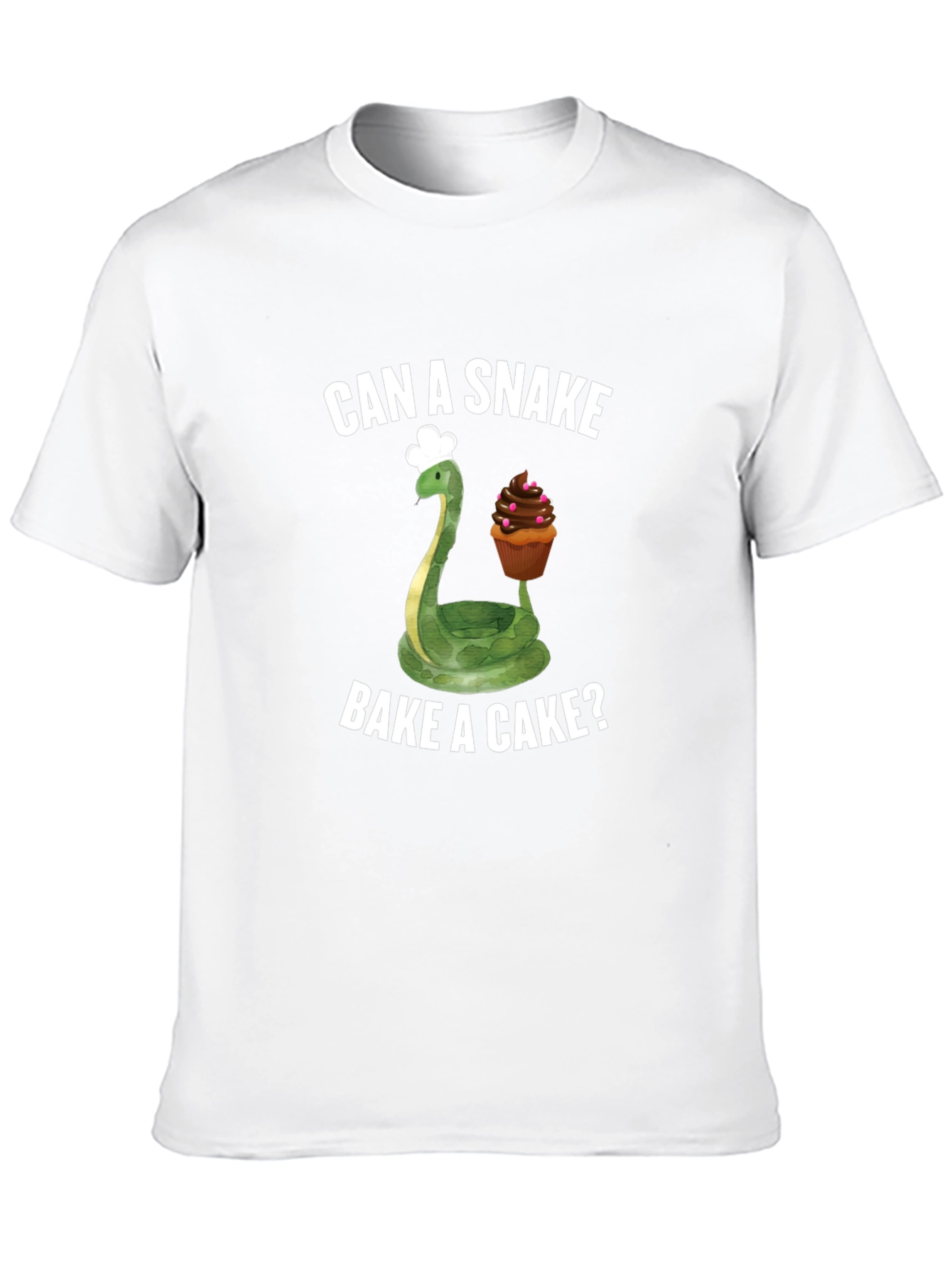Can A Snake Bake A Cake? Funny T-Shirt