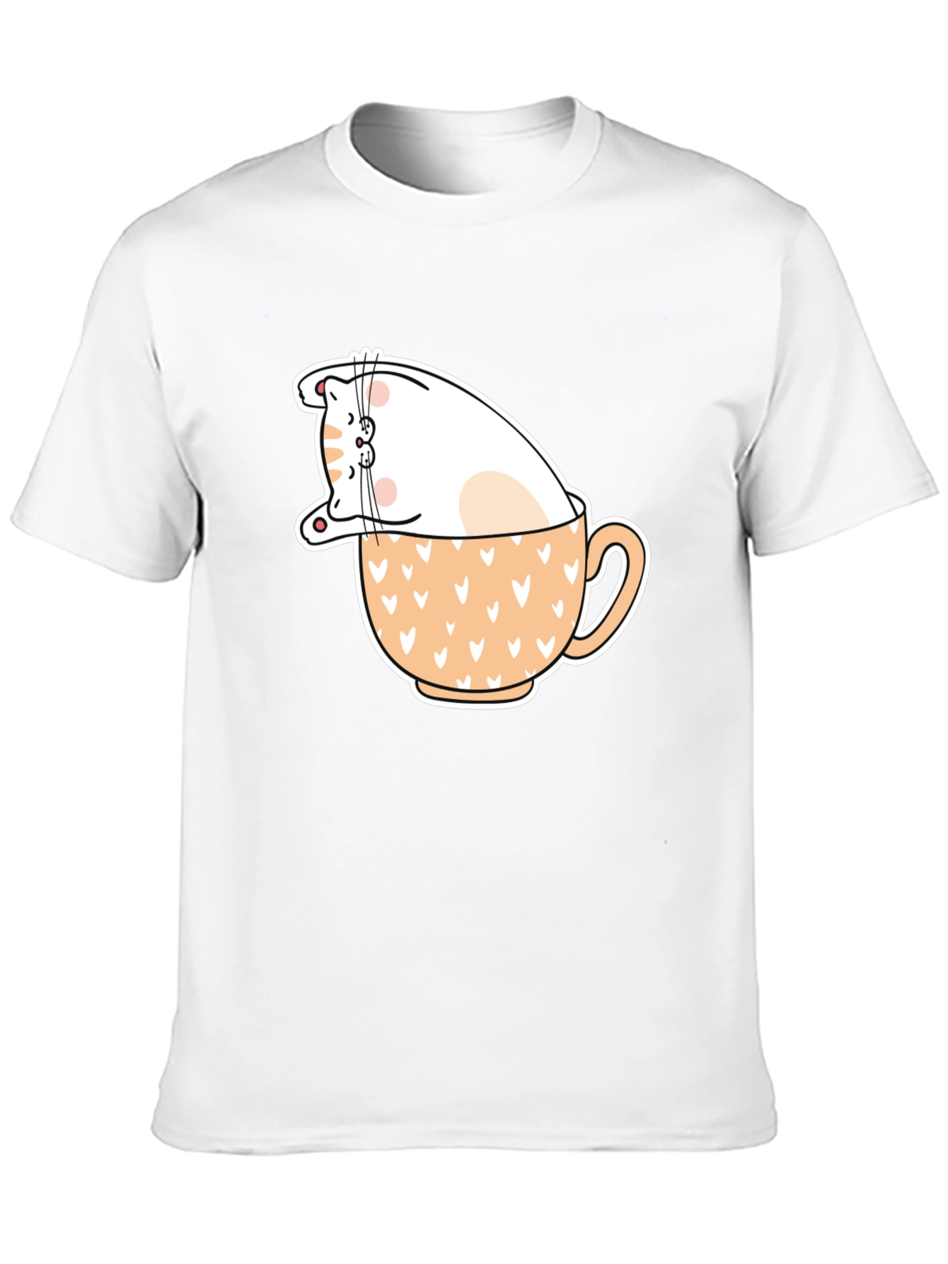 Cat in Cup T-Shirt - Cute Animal Graphic Tee