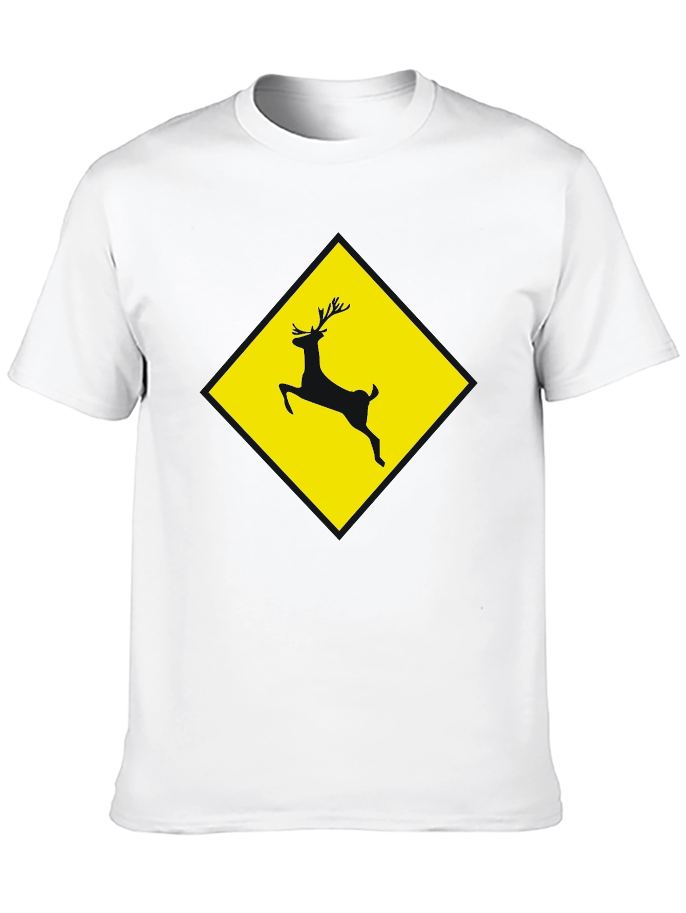 Deer Crossing Graphic Tee - Black