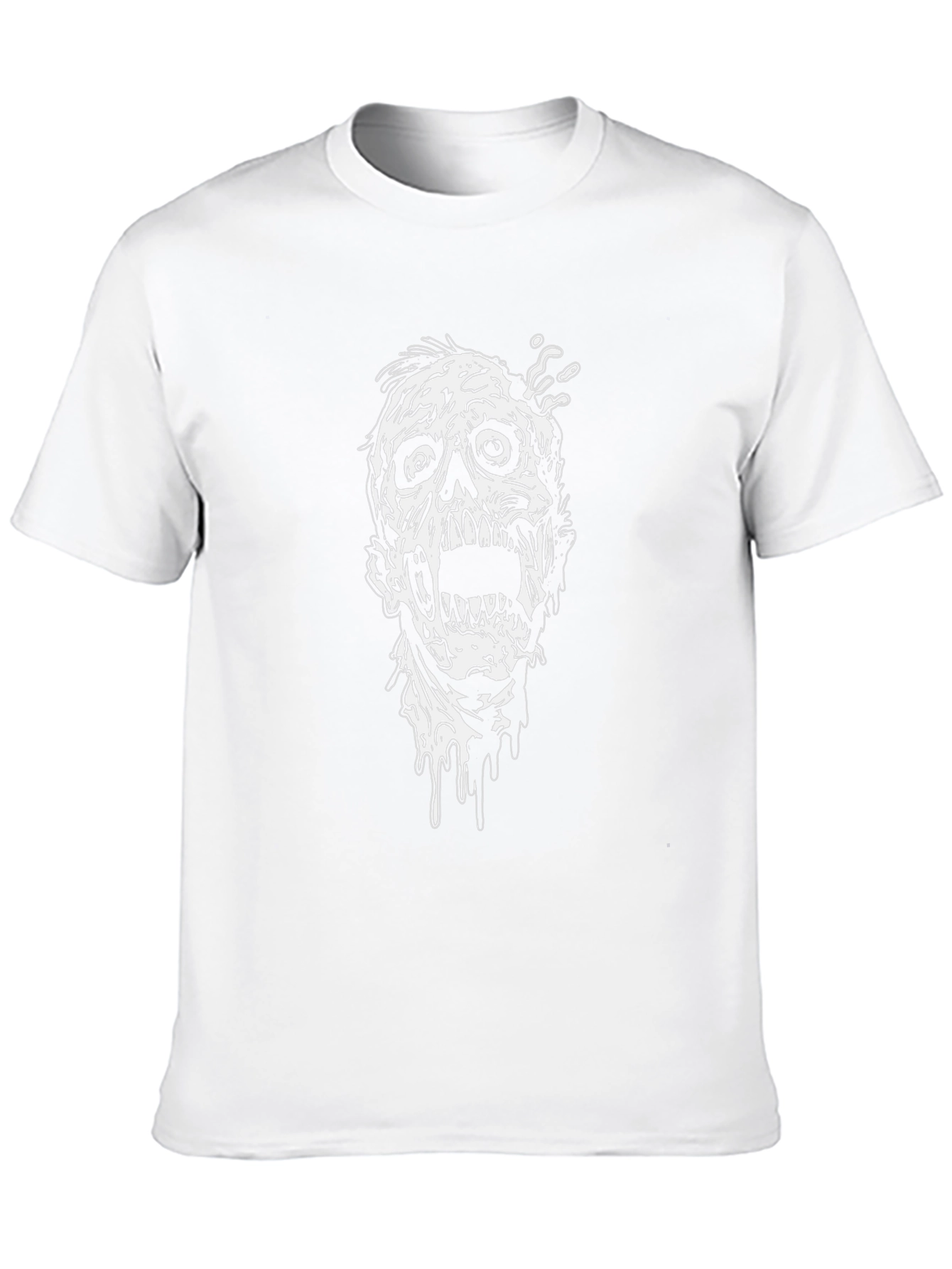 Zombie Graphic Print T-Shirt - Black