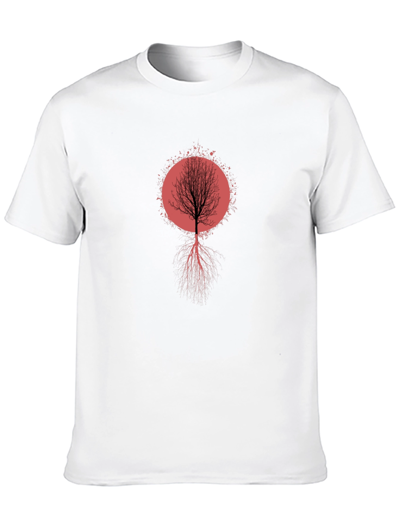 Tree Roots Graphic Tee - Artistic Black T-Shirt