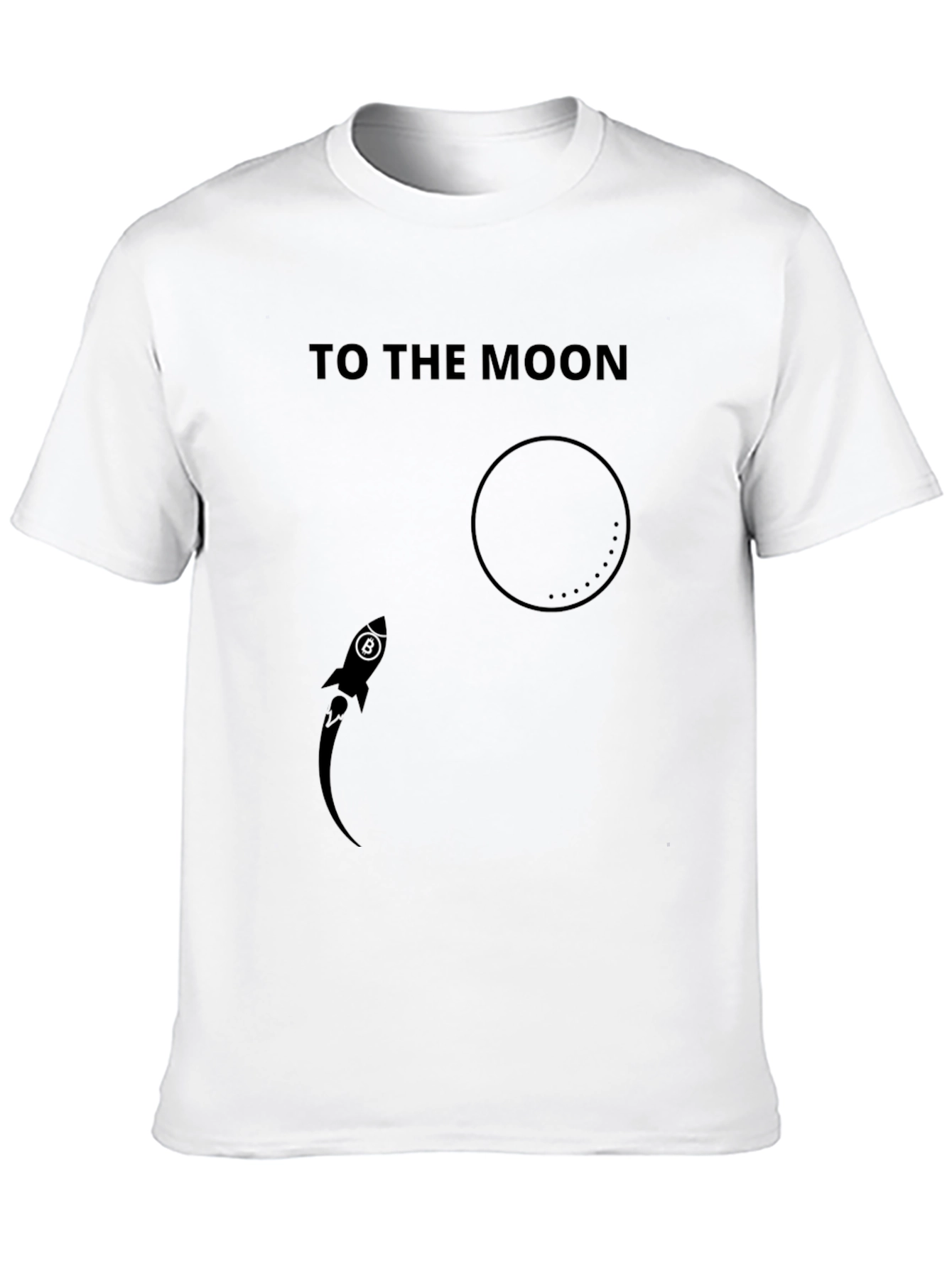 To The Moon Graphic Tee - Crypto Rocket Shirt