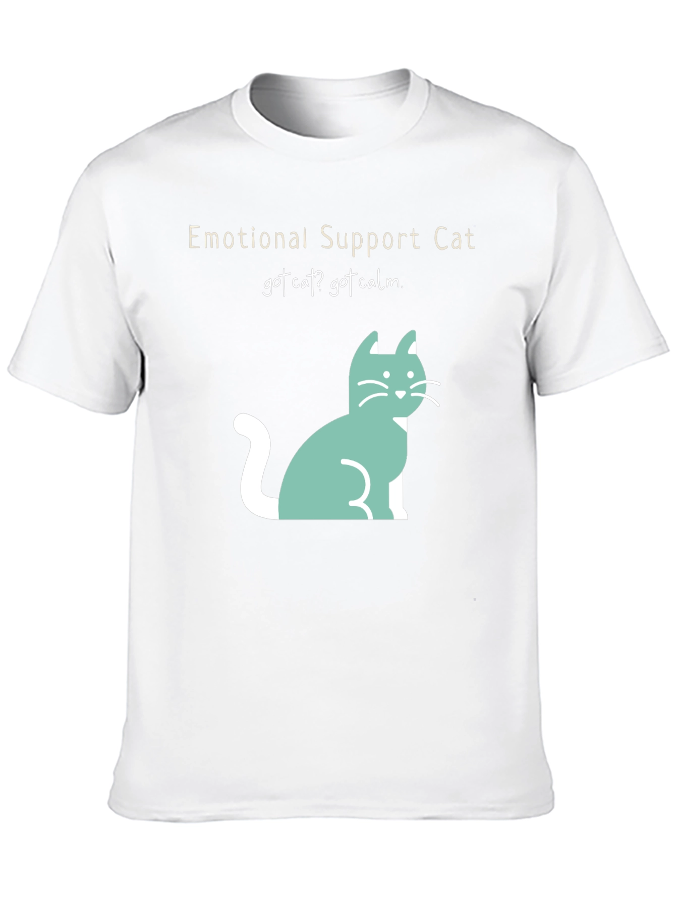 Emotional Support Cat Tee: Got Cat? Got Calm!