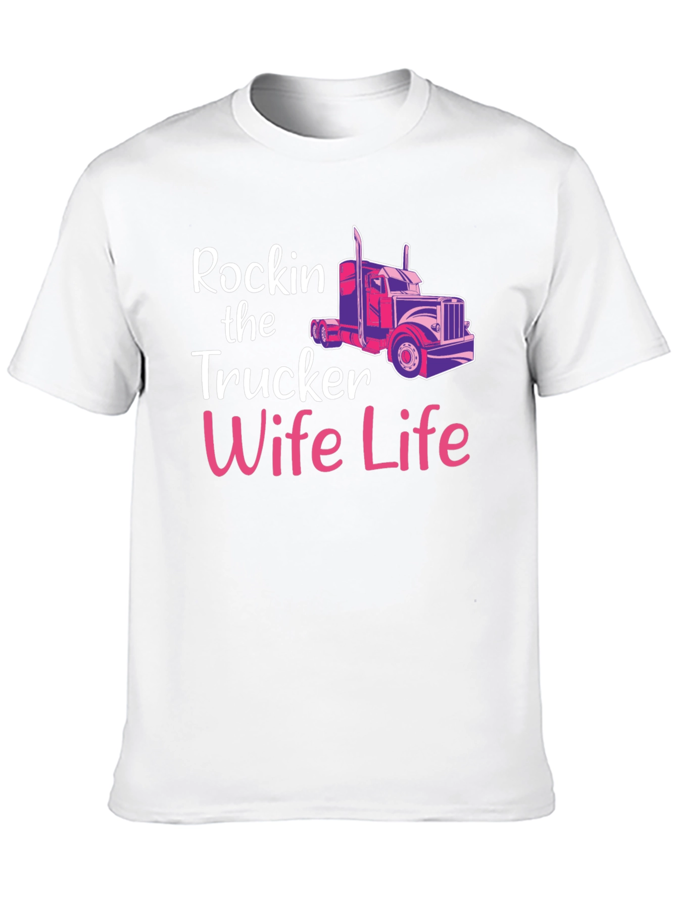 Rockin Trucker Wife Life Graphic Tee