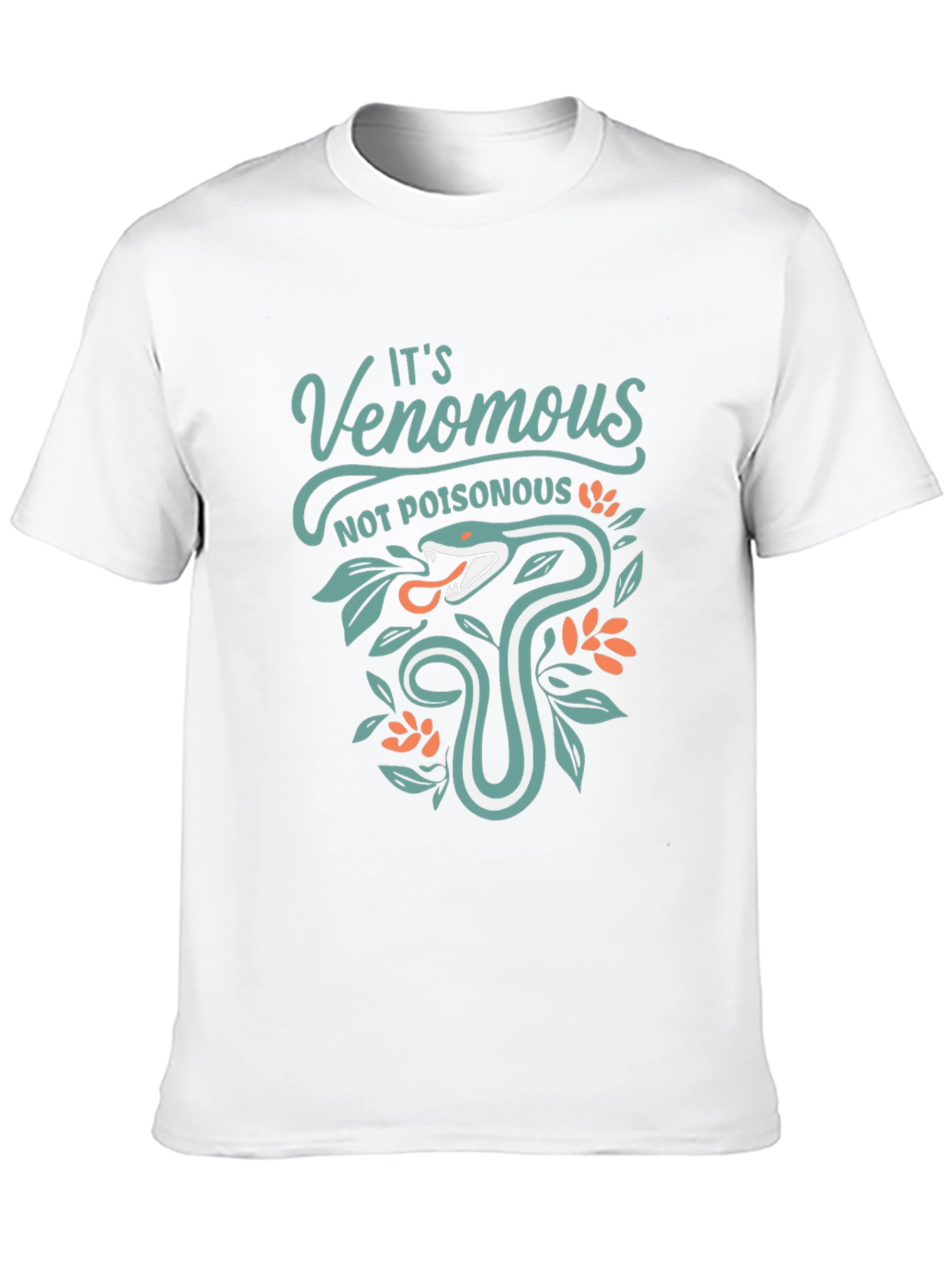 Venomous Snake Graphic Tee - Black