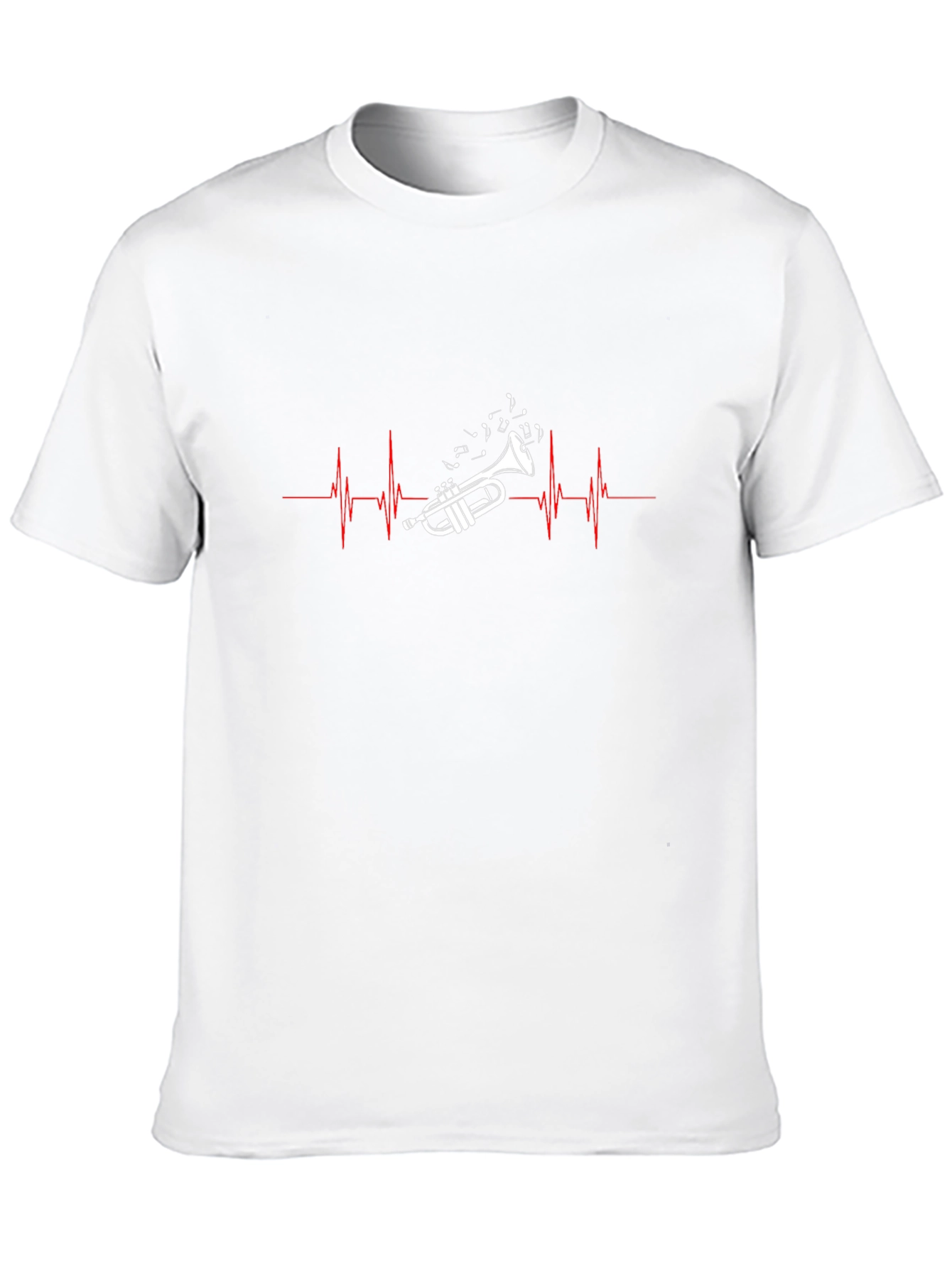 Trumpet Heartbeat Black T-Shirt