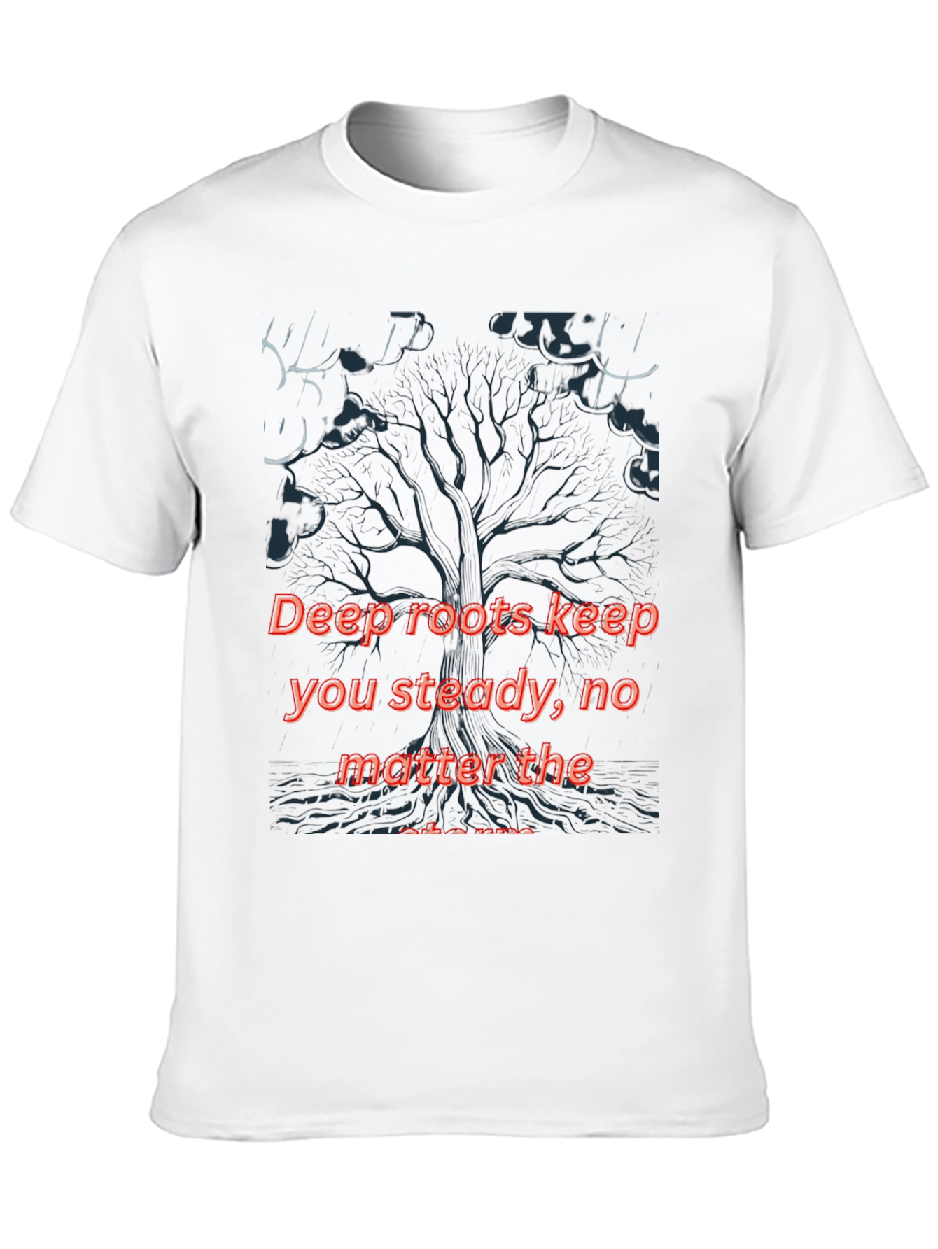 Deep Roots Graphic Black T-Shirt