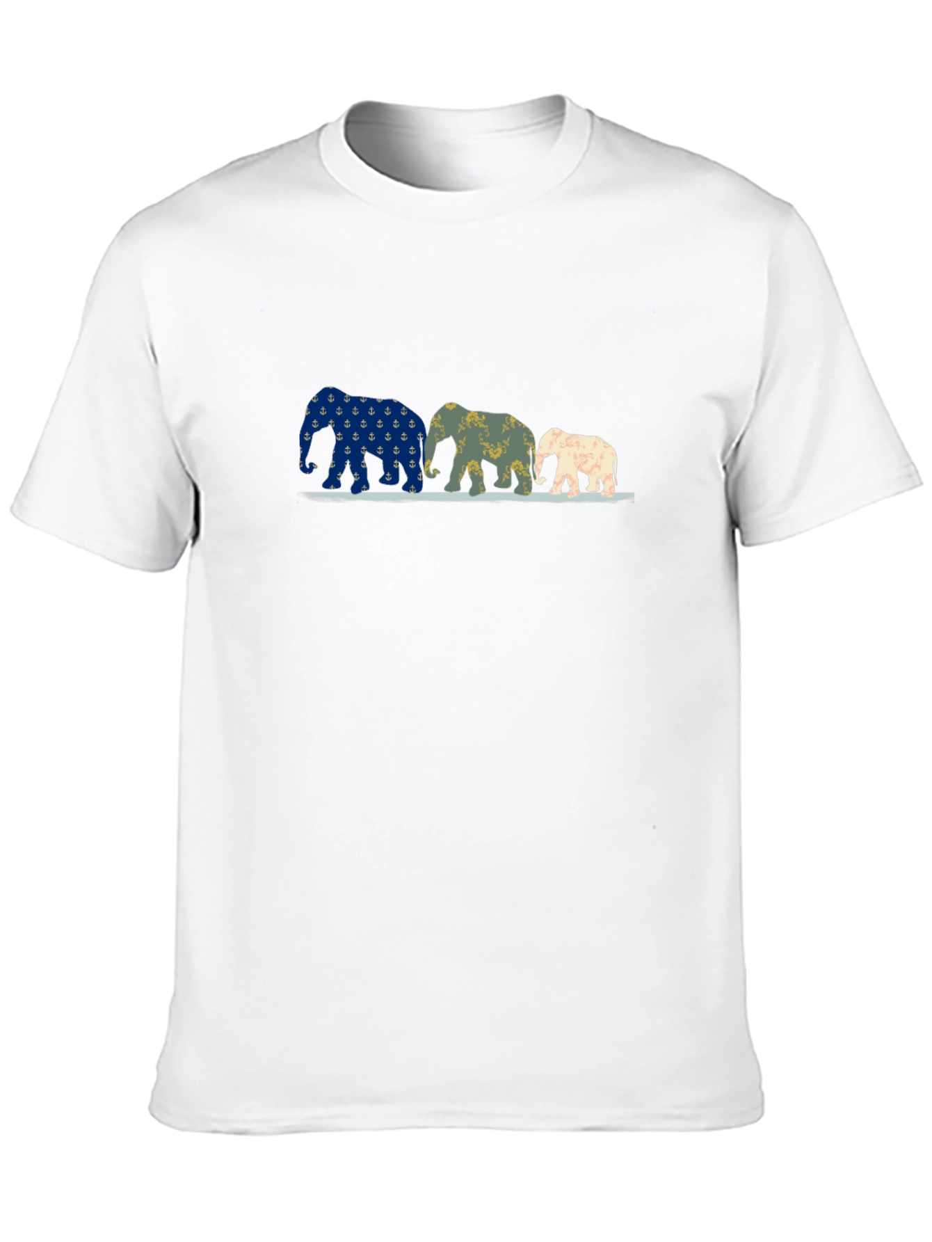 Elephant Family Black Graphic Tee
