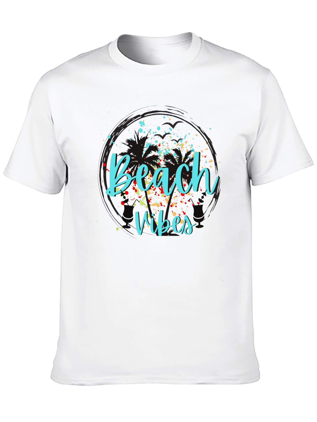 Beach Vibes Graphic Tee - Black
