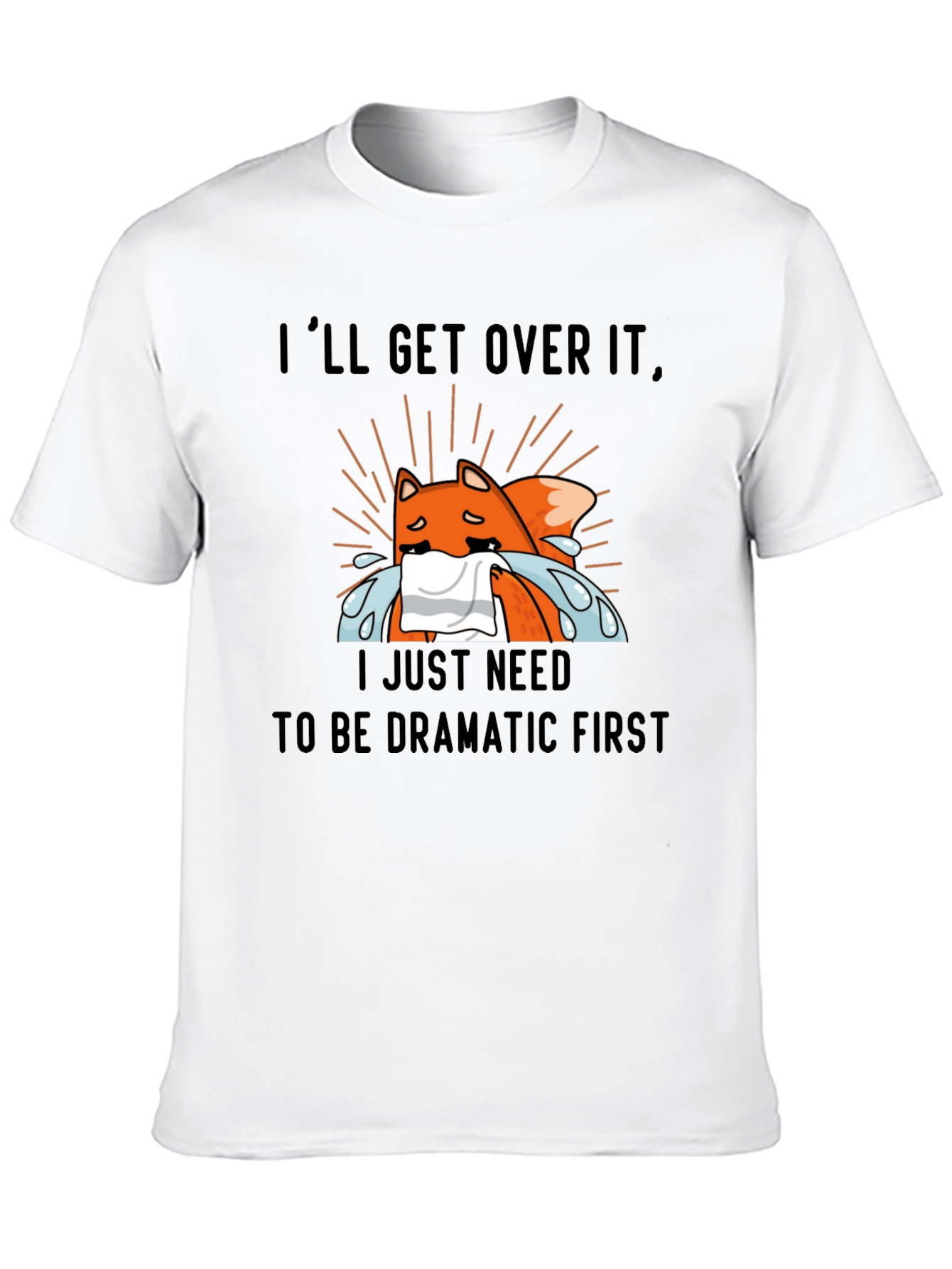 Dramatic Fox T-Shirt - Funny Graphic Tee