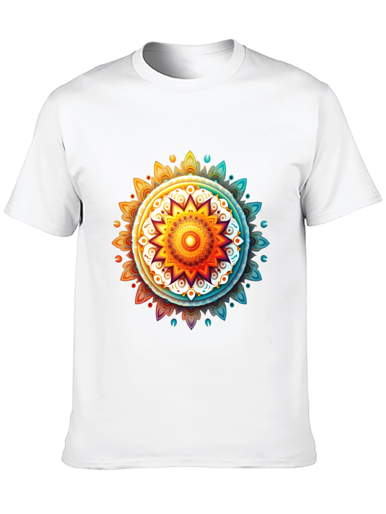 Vibrant Mandala Graphic Tee - Casual Comfort
