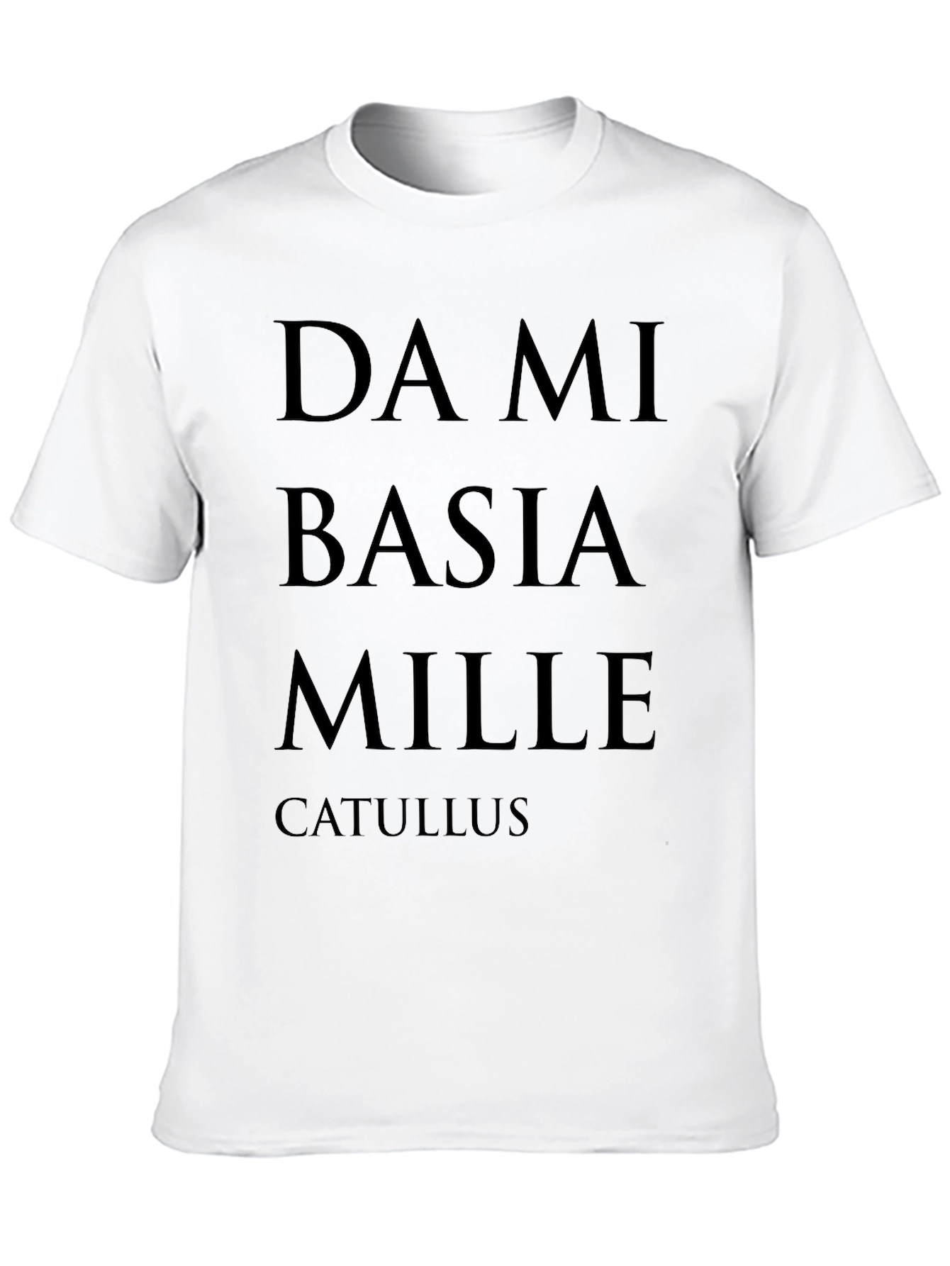 Da Mi Basia Mille Catullus Black T-Shirt