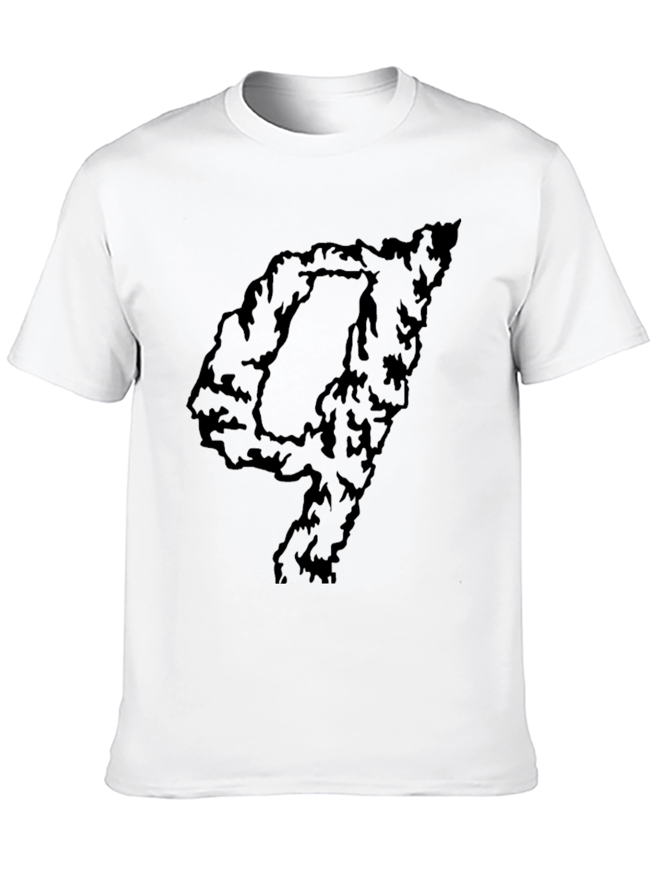 Abstract 4 Graphic Black T-Shirt
