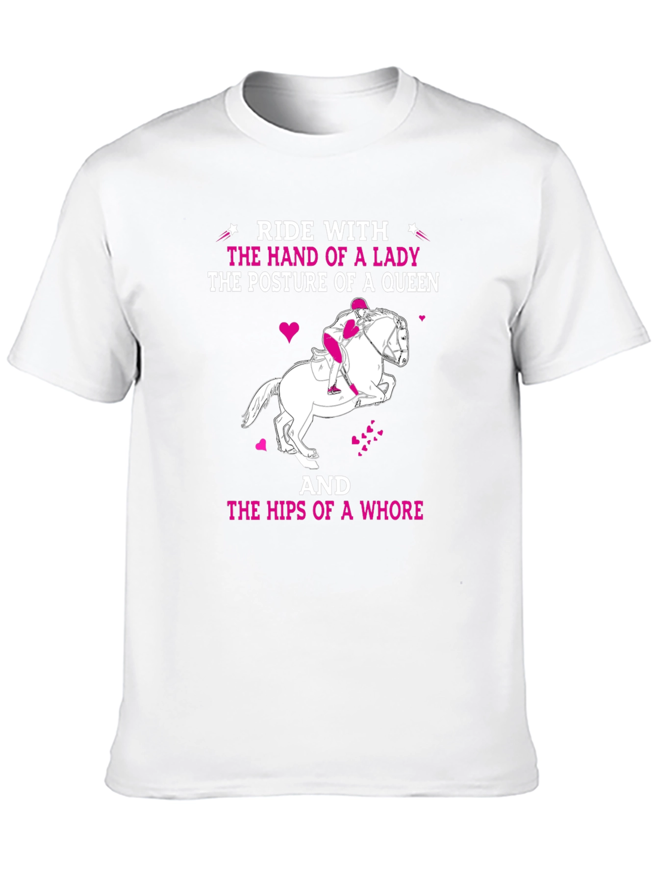 Ride With Lady Humor T-Shirt