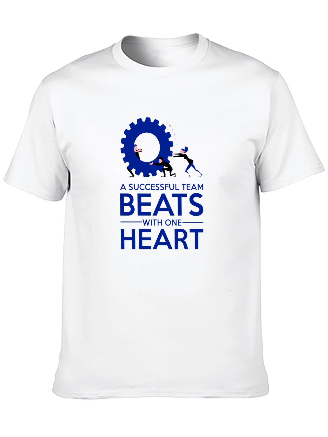 Teamwork T-Shirt: Successful Team Beats With One Heart