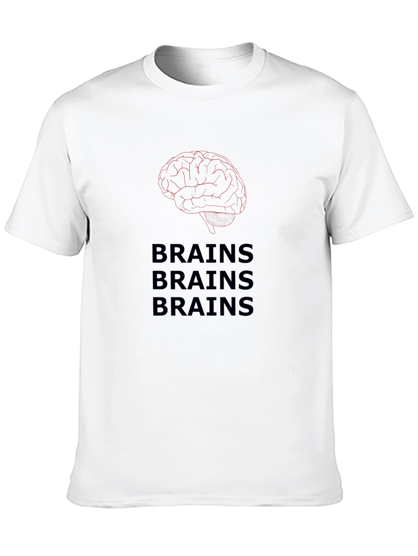 Brains T-Shirt - Funny Zombie Halloween Tee