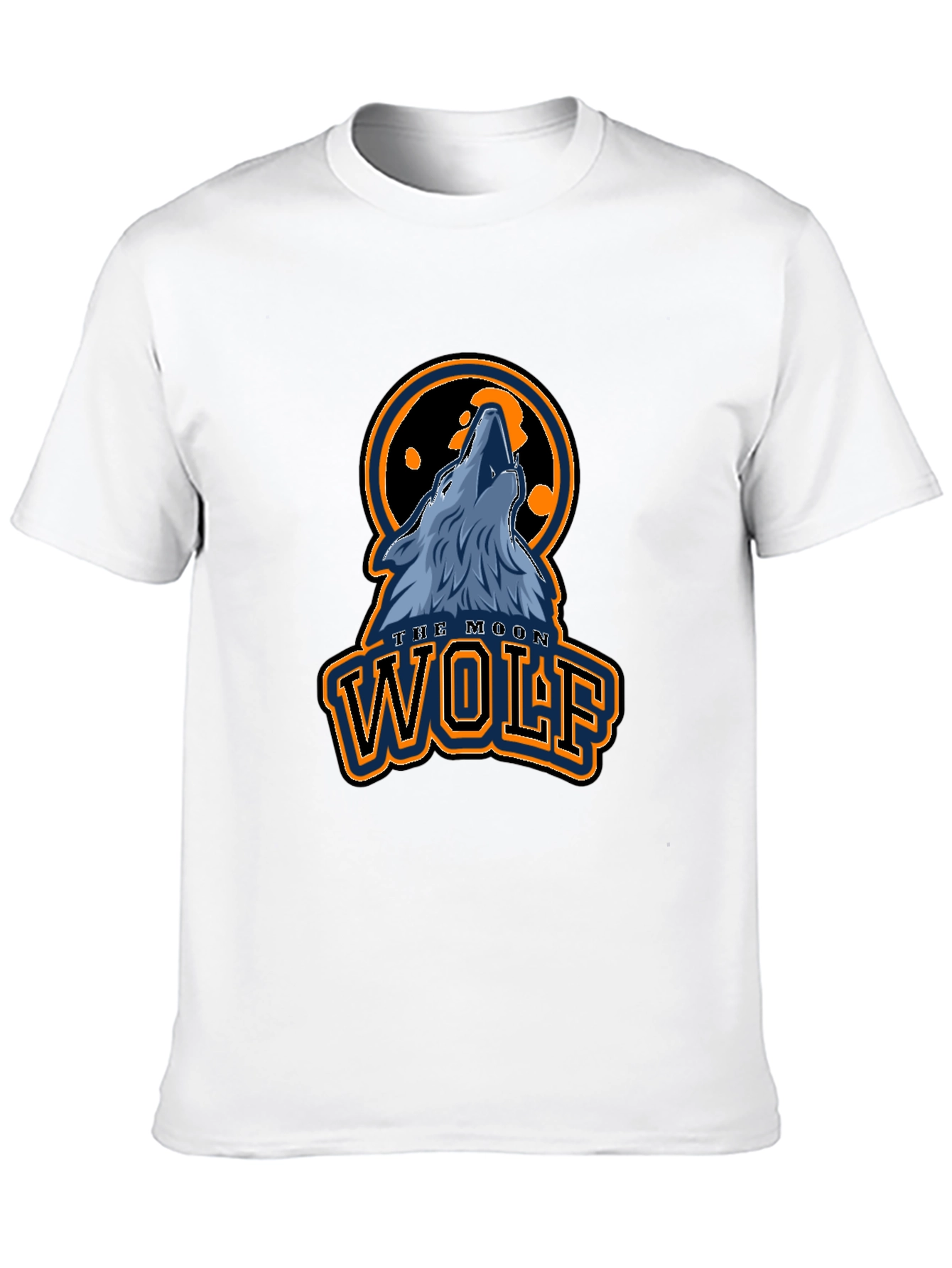 The Moon Wolf Graphic T-Shirt - Black