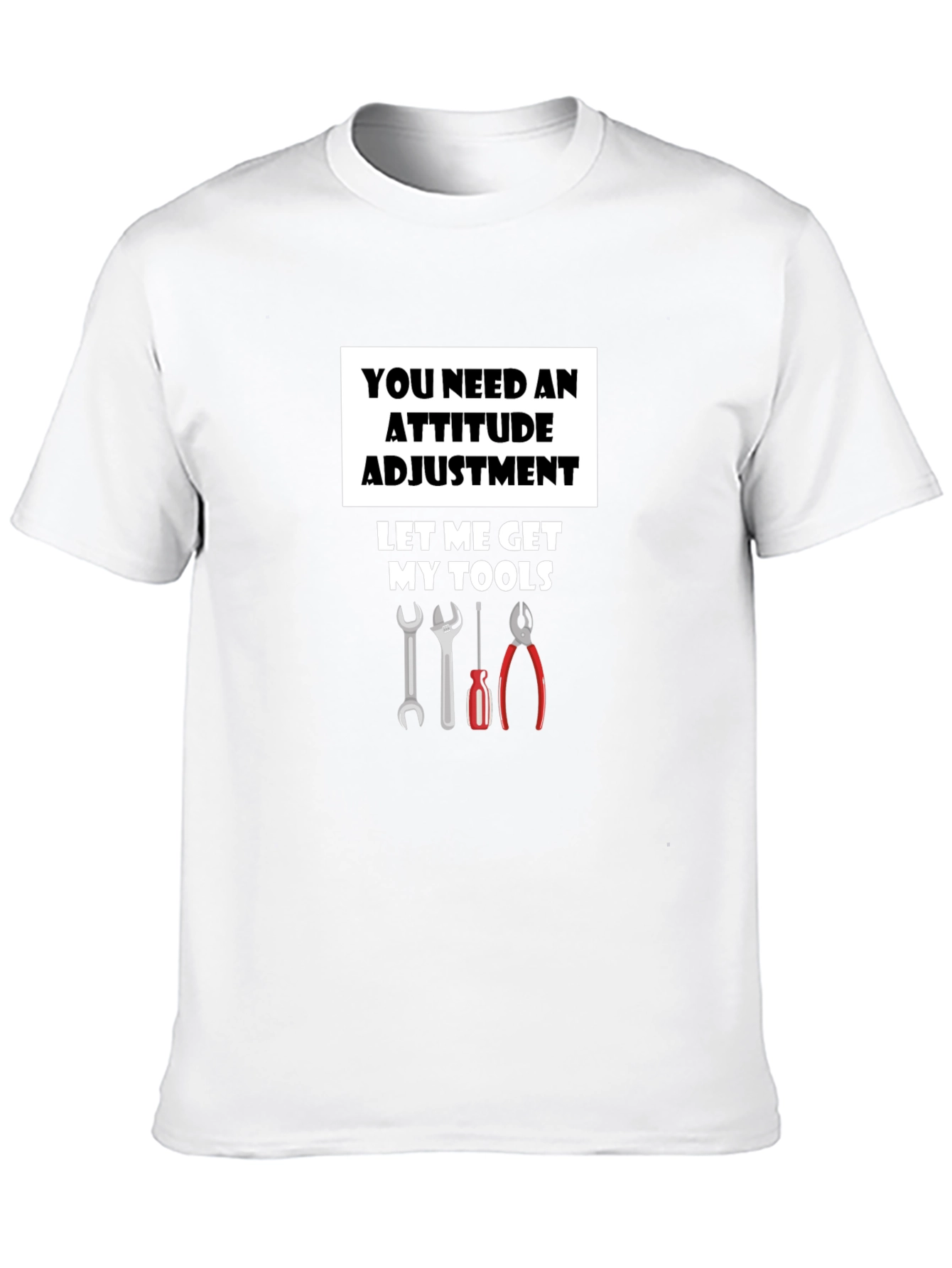 Attitude Adjustment Funny Mechanic T-Shirt