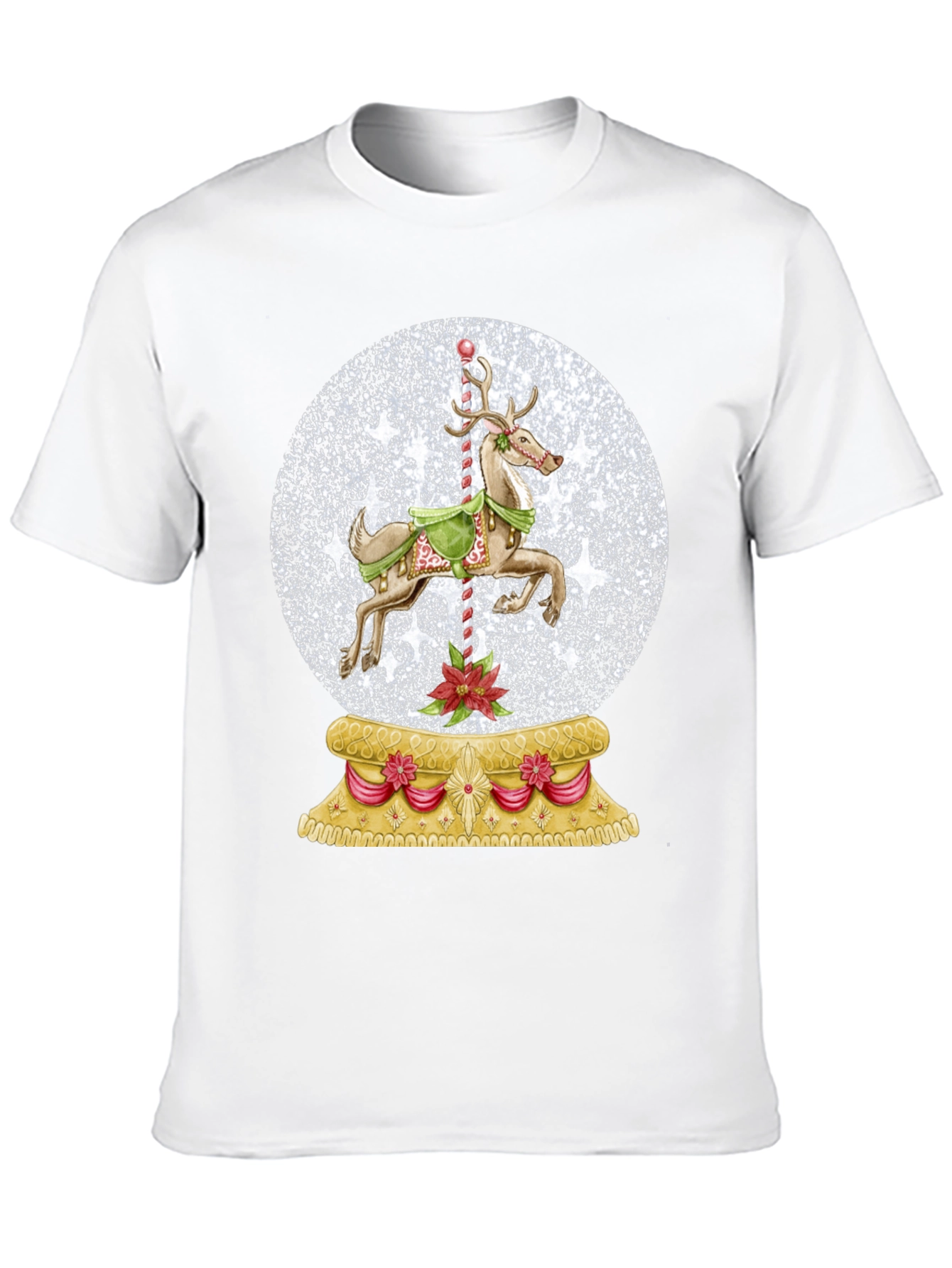 Christmas Snow Globe Carousel T-Shirt