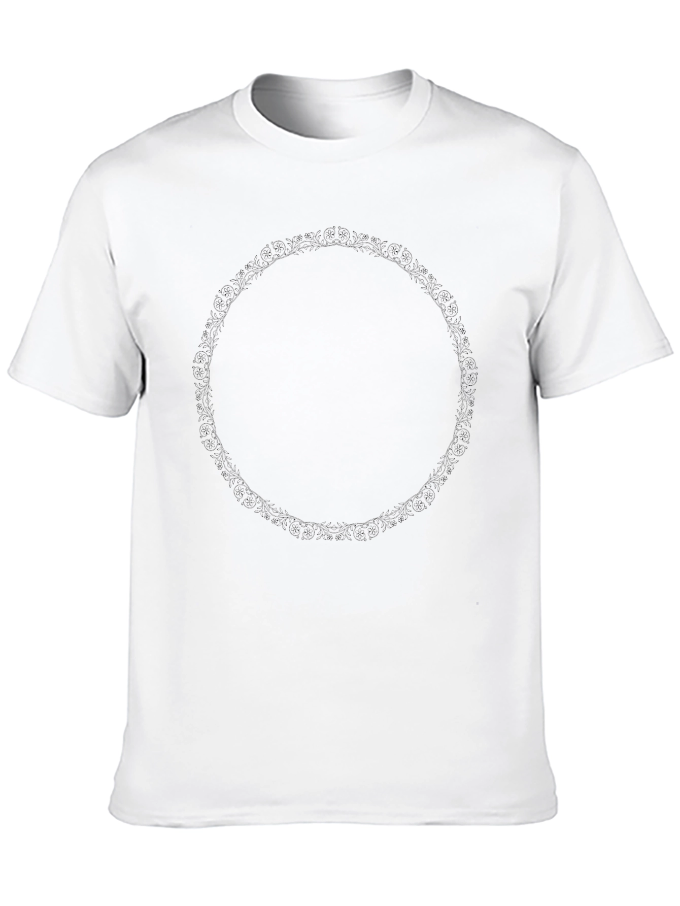 Black T-Shirt with Circle Design