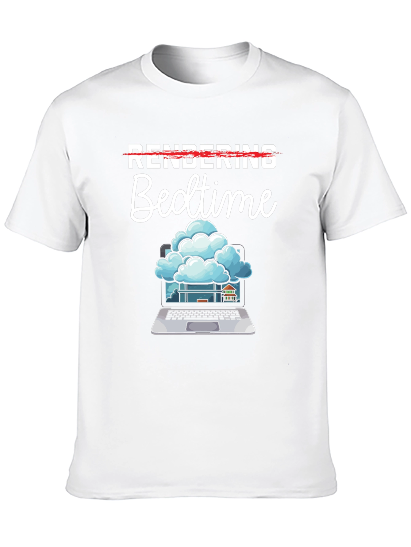 Rendering Bedtime T-Shirt - Programmer Humor Tee