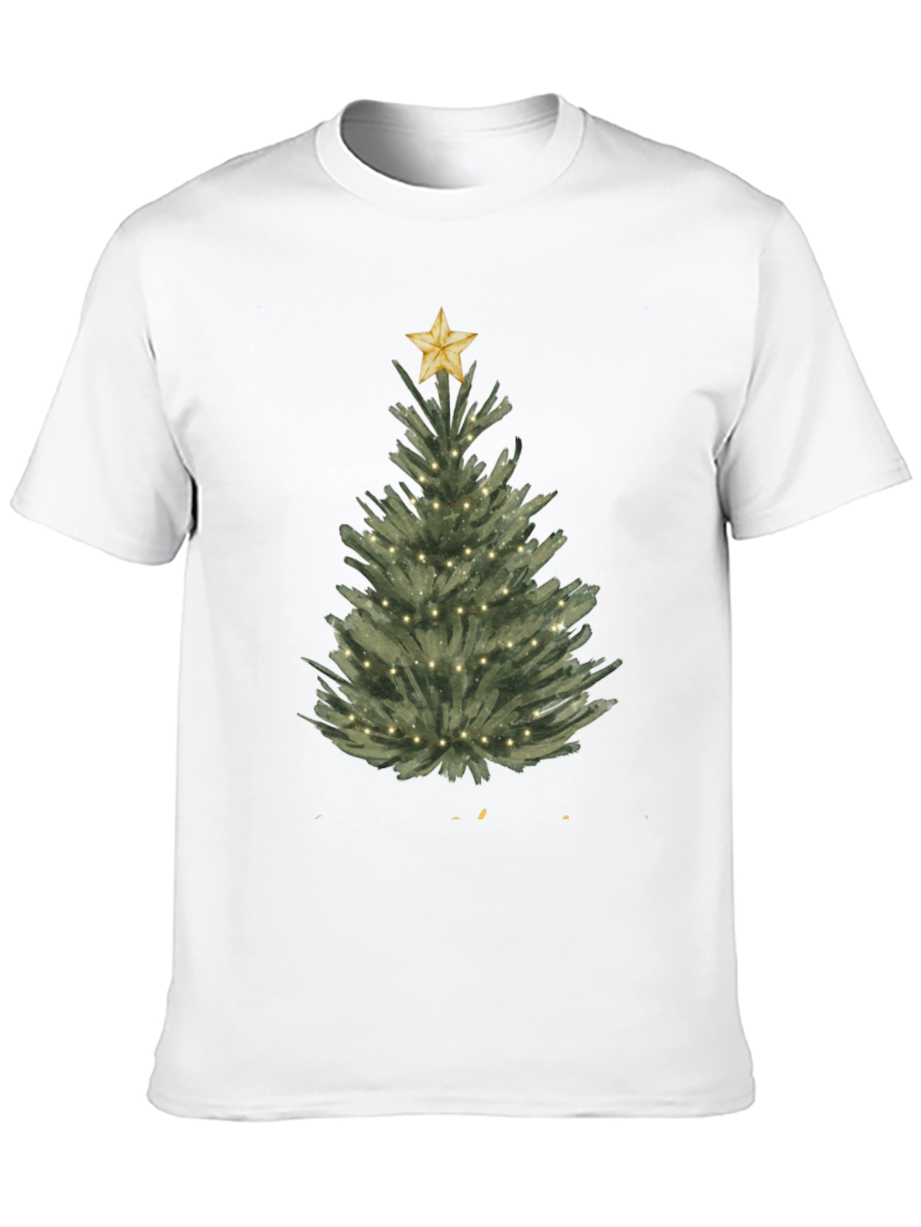 Christmas Tree Graphic Tee - Holiday Festive Shirt