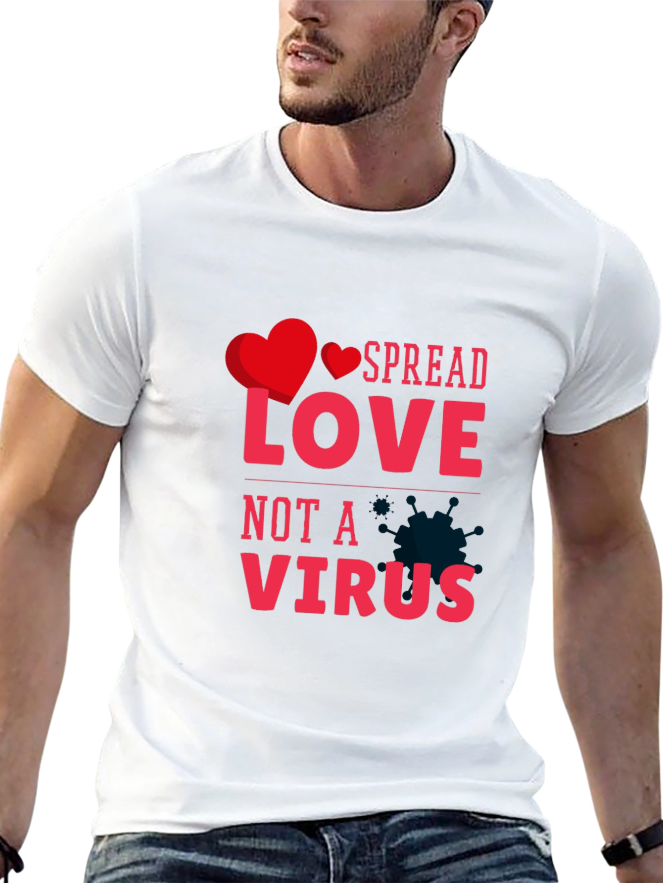 Spread Love Not A Virus Graphic Tee