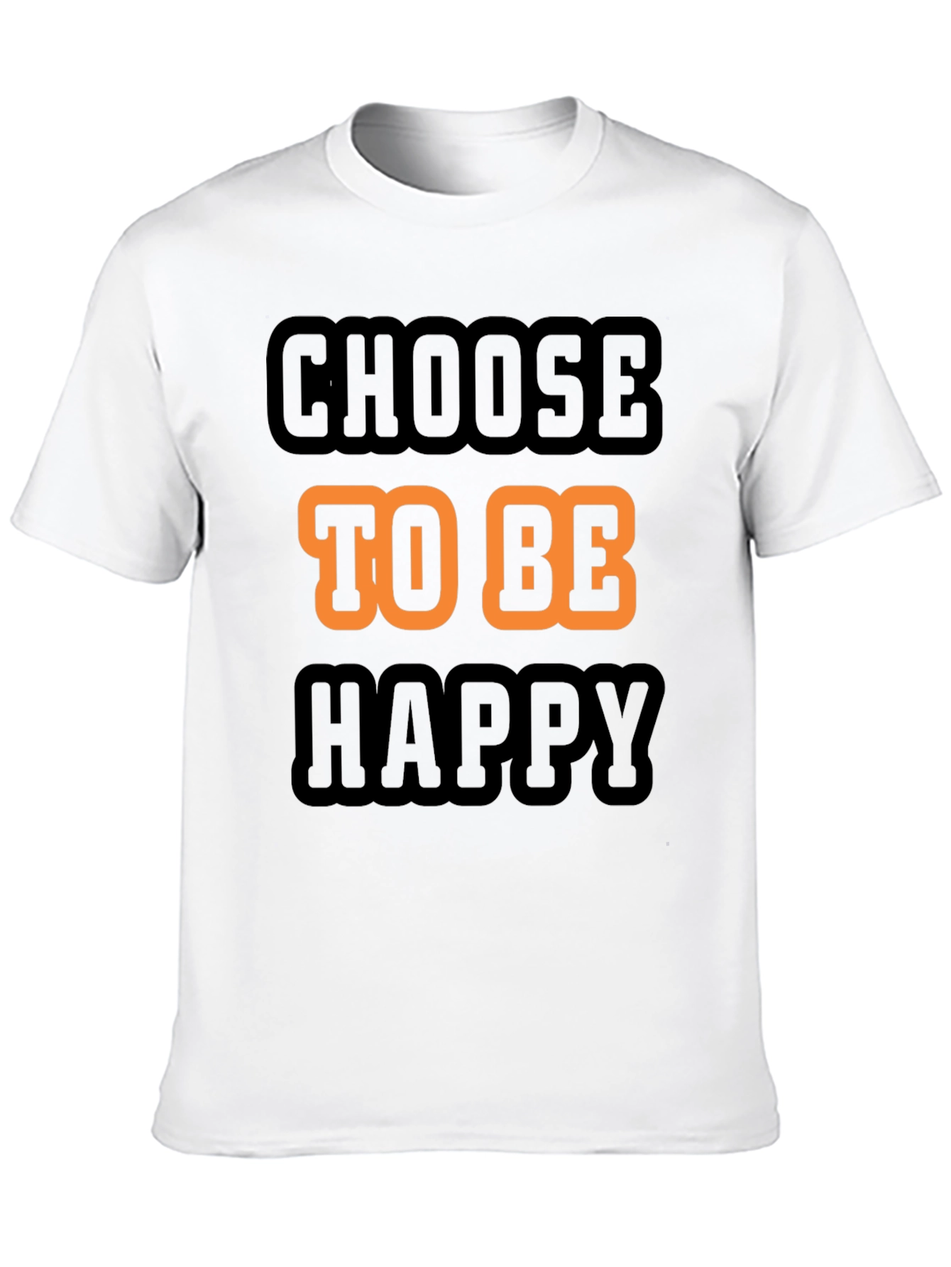 Choose to be Happy Graphic T-Shirt - Black
