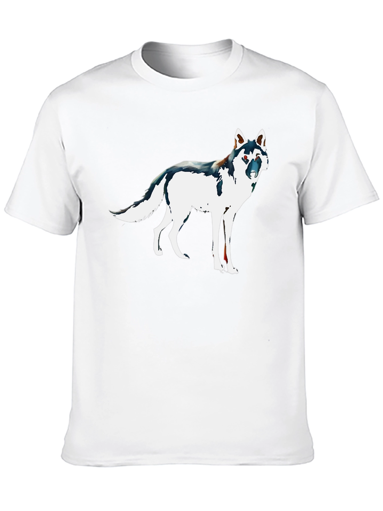 Wolf Graphic Tee - Stylish Black Cotton T-Shirt