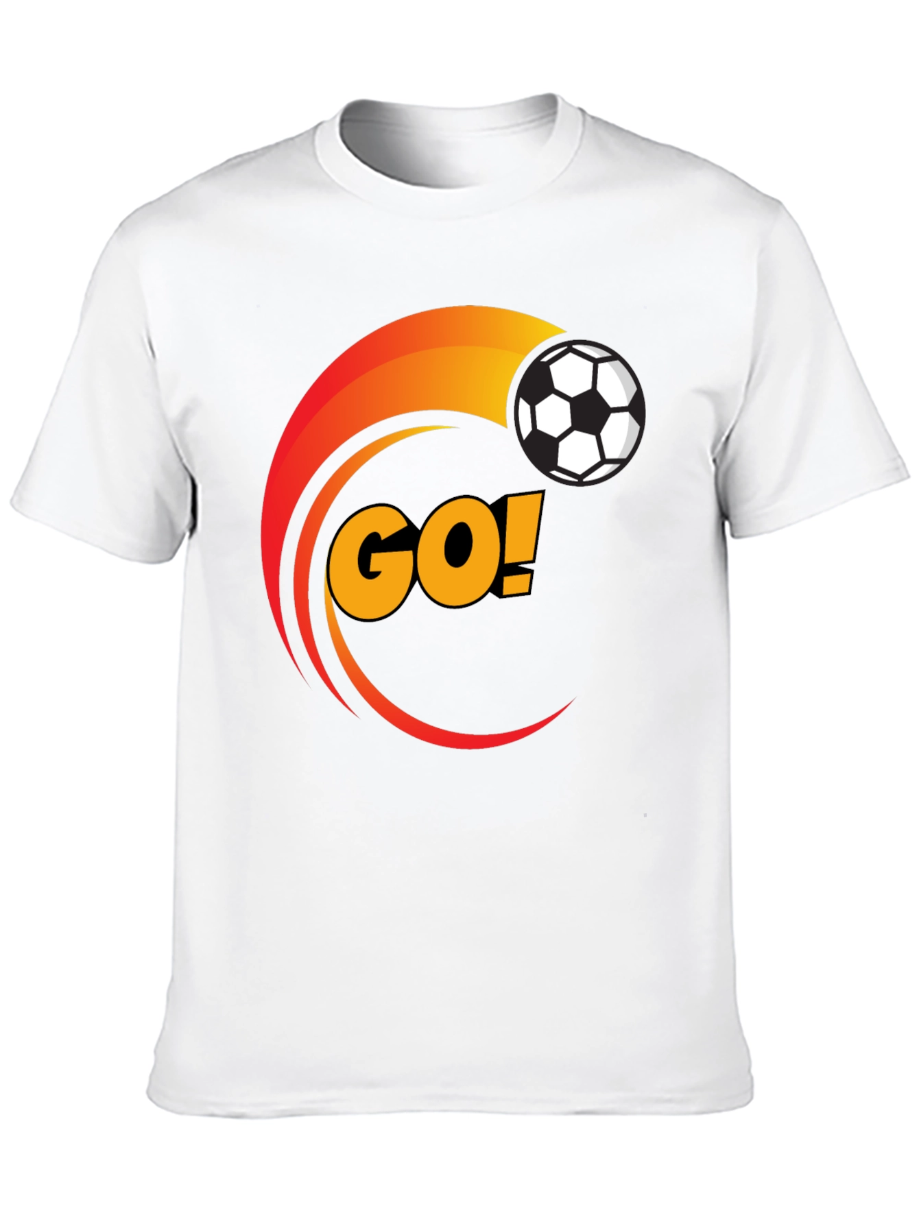 Soccer GO! Black Graphic T-Shirt