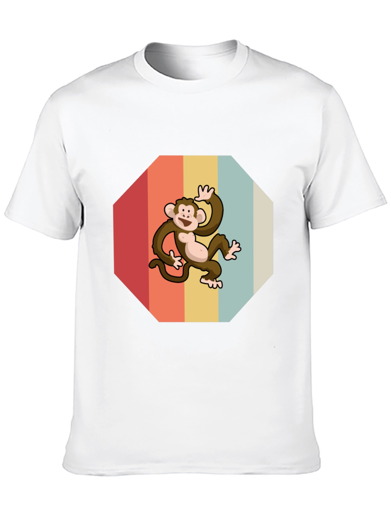 Retro Monkey Graphic Tee - Fun & Stylish