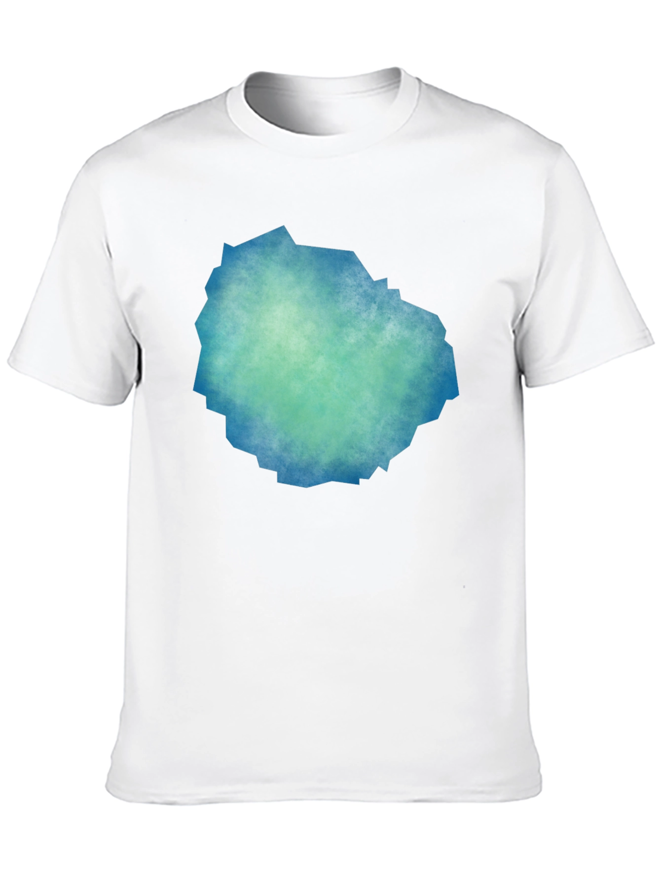 Abstract Teal & Blue Graphic Tee