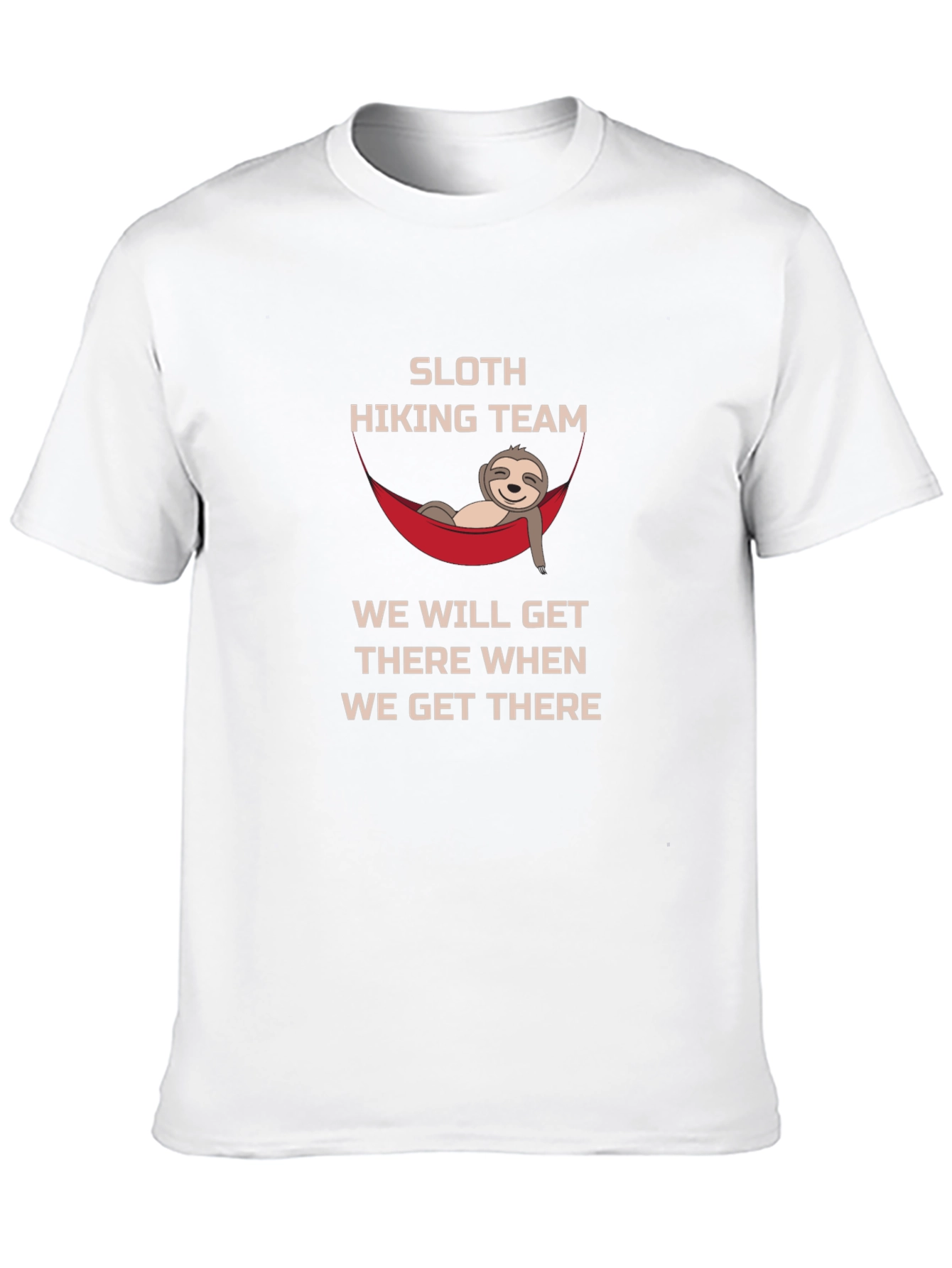 Sloth Hiking Team Tee: Relaxed Adventure Shirt