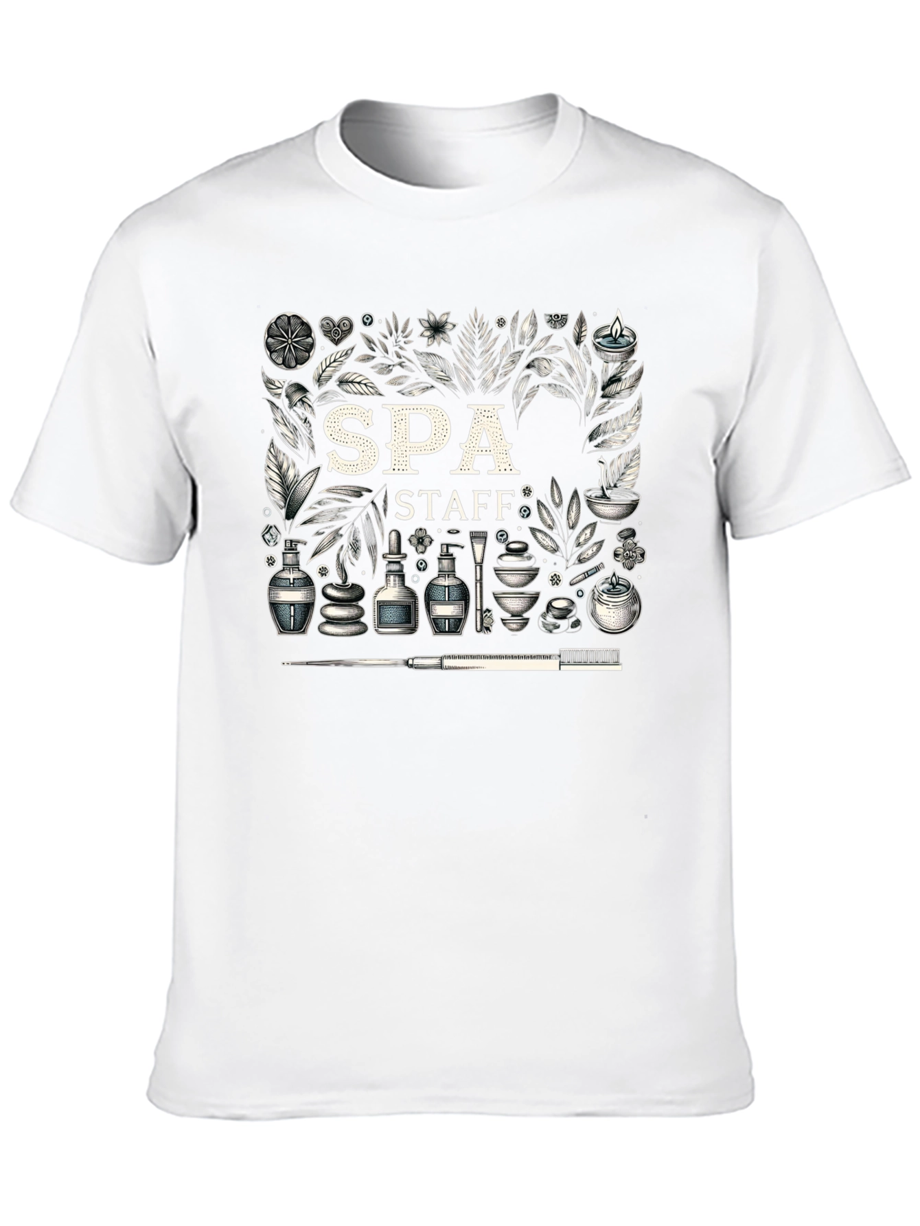 Spa Staff Graphic Print T-Shirt