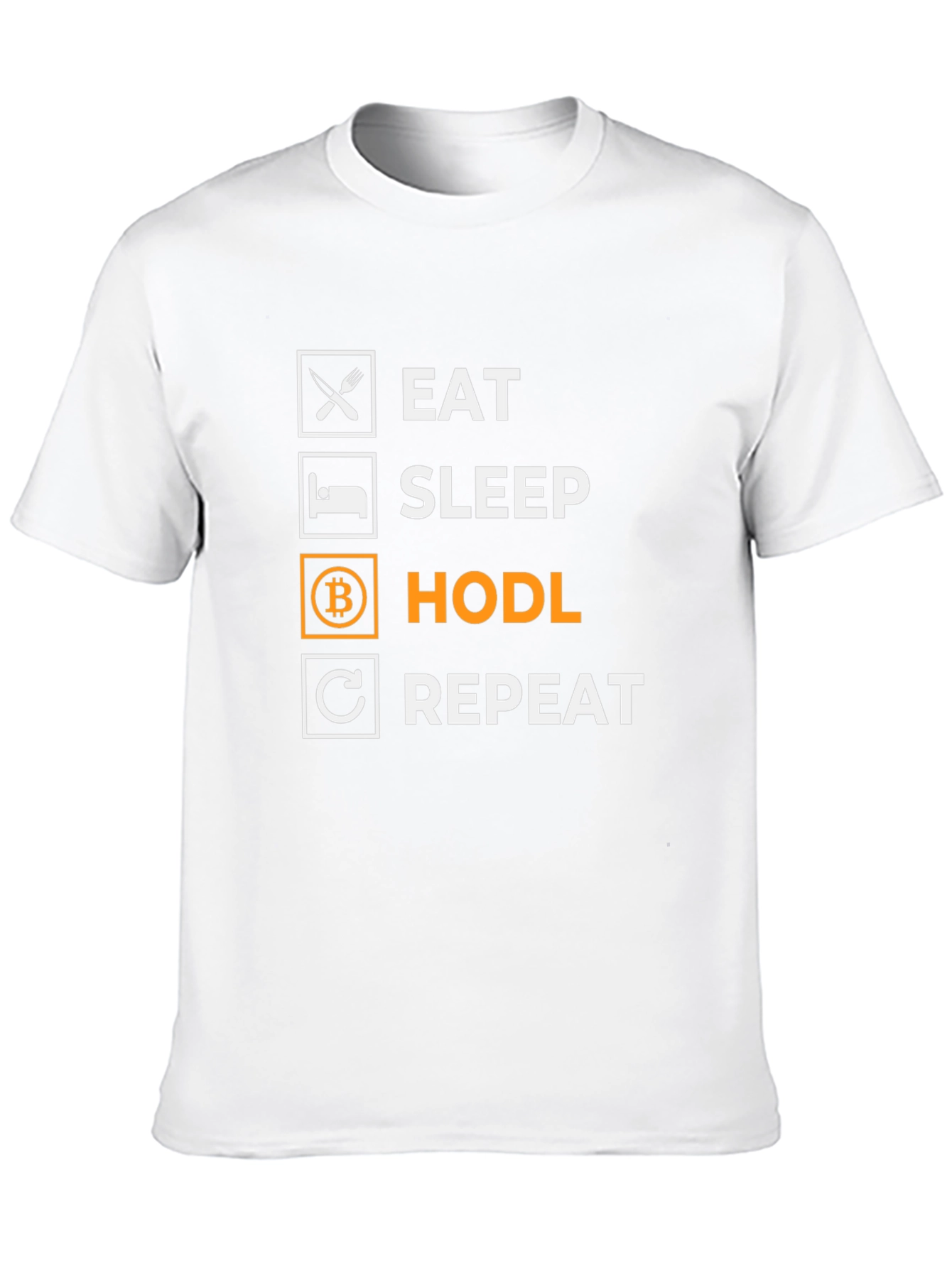 Eat Sleep HODL Repeat Black T-Shirt