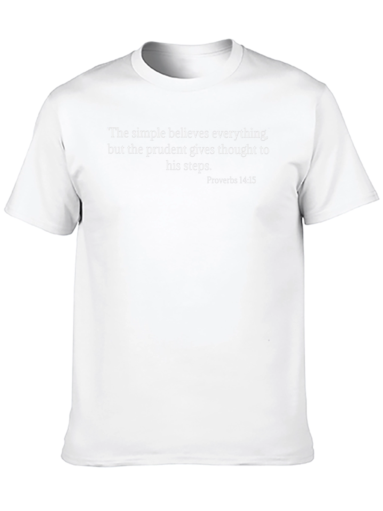 Prudent Proverbs T-Shirt - Thoughtful Steps