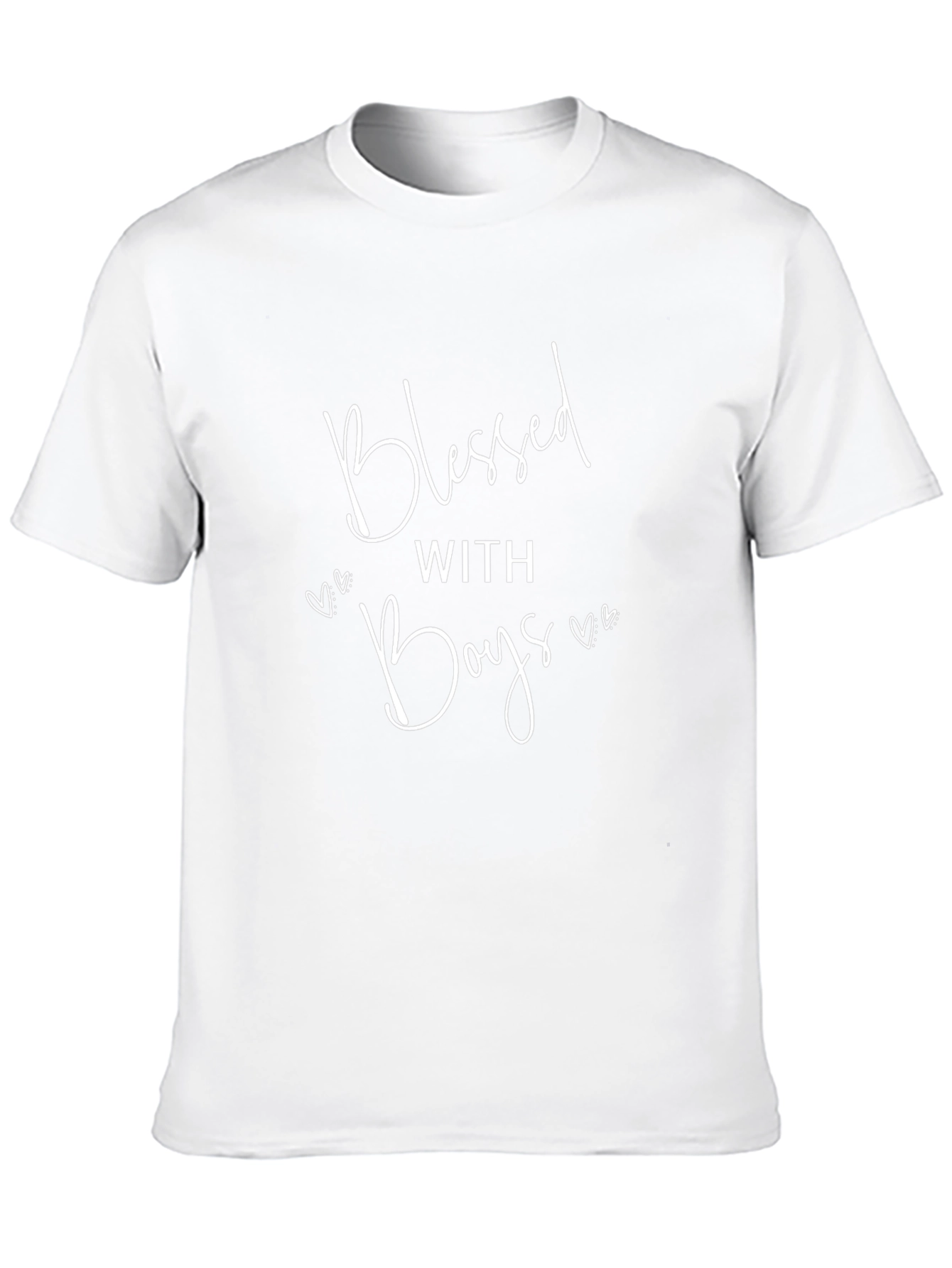 Blessed With Boys Graphic Tee - Soft Cotton