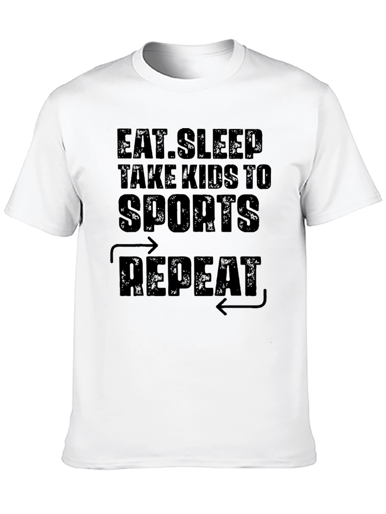 Eat Sleep Sports Repeat Graphic Tee