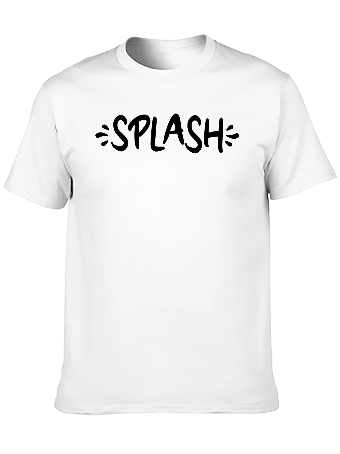 Splash Graphic Tee - Casual Style Soft Cotton Blend