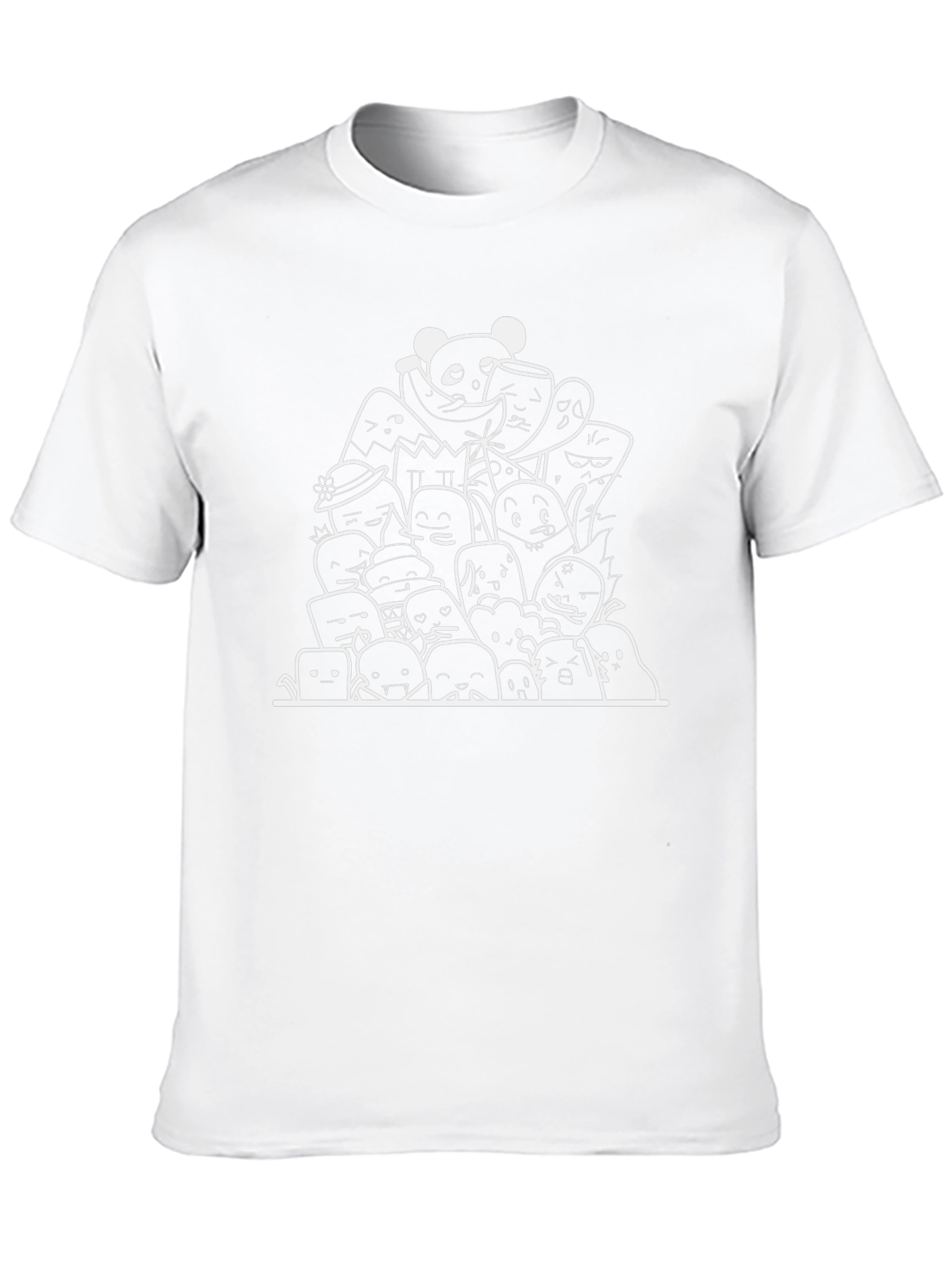 Doodle Art Graphic Black T-Shirt