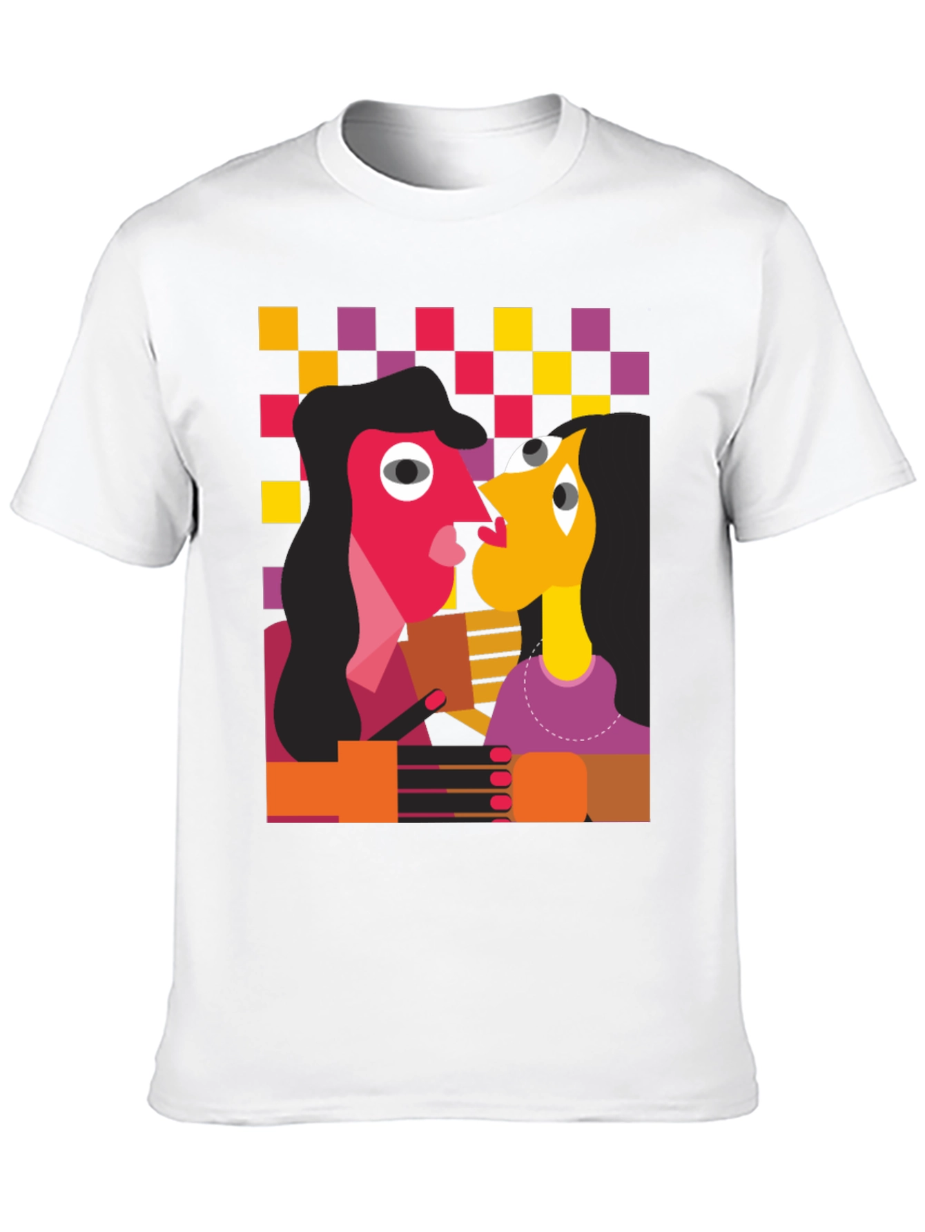 Abstract Art Graphic Tee - Unique Design T-Shirt