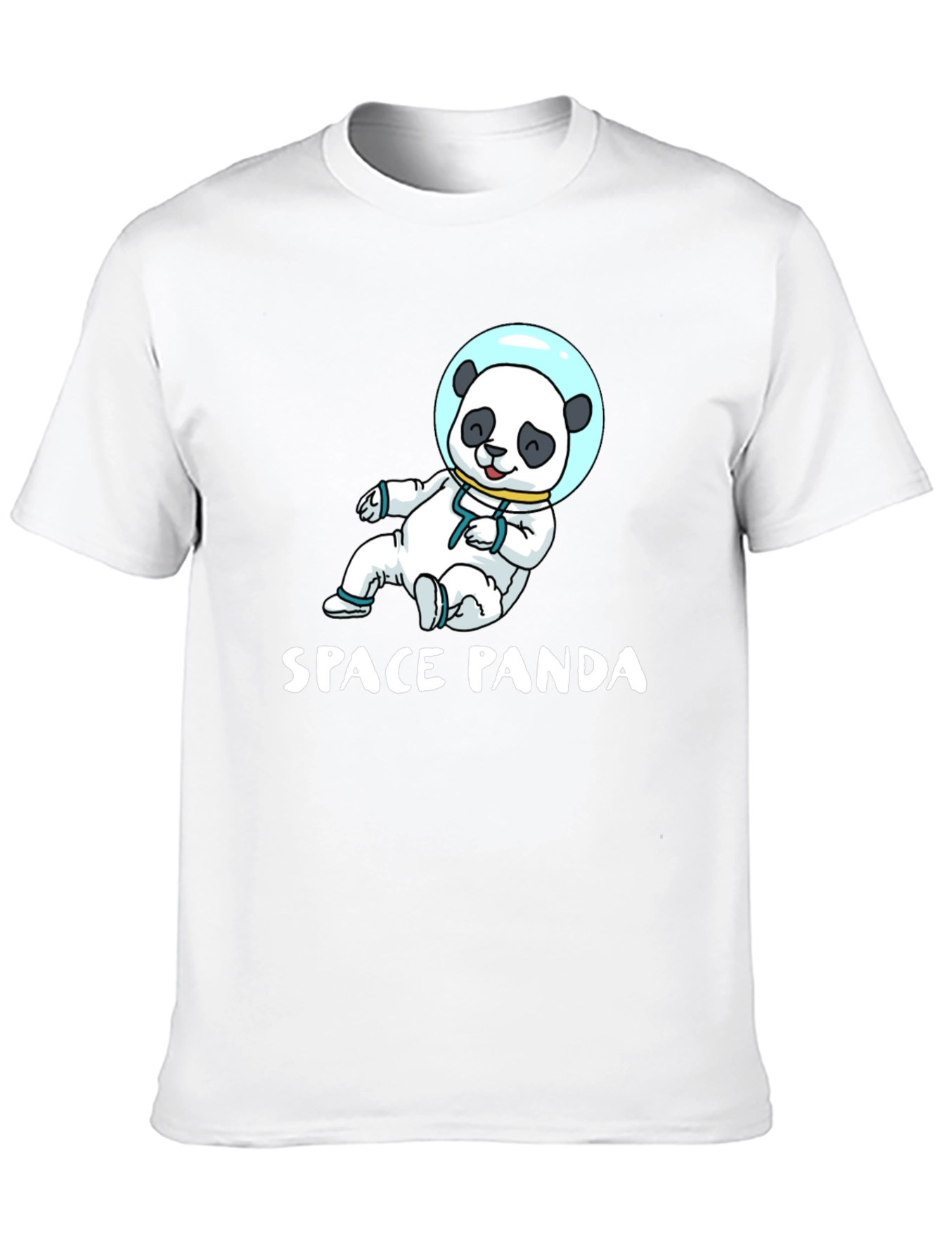 Space Panda Graphic T-Shirt - Black Cotton Tee