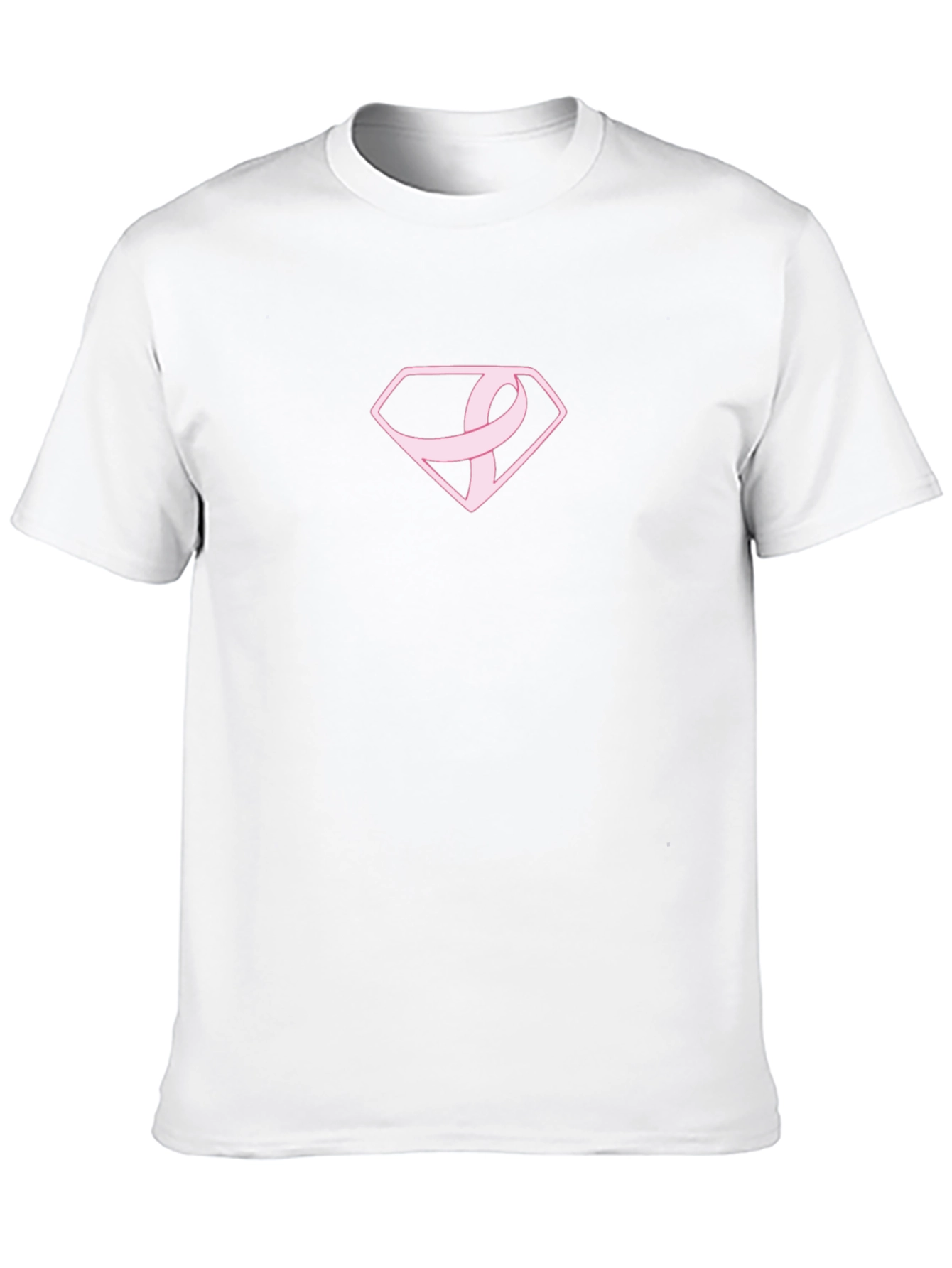 Breast Cancer Awareness T-Shirt Pink Ribbon Super Symbol